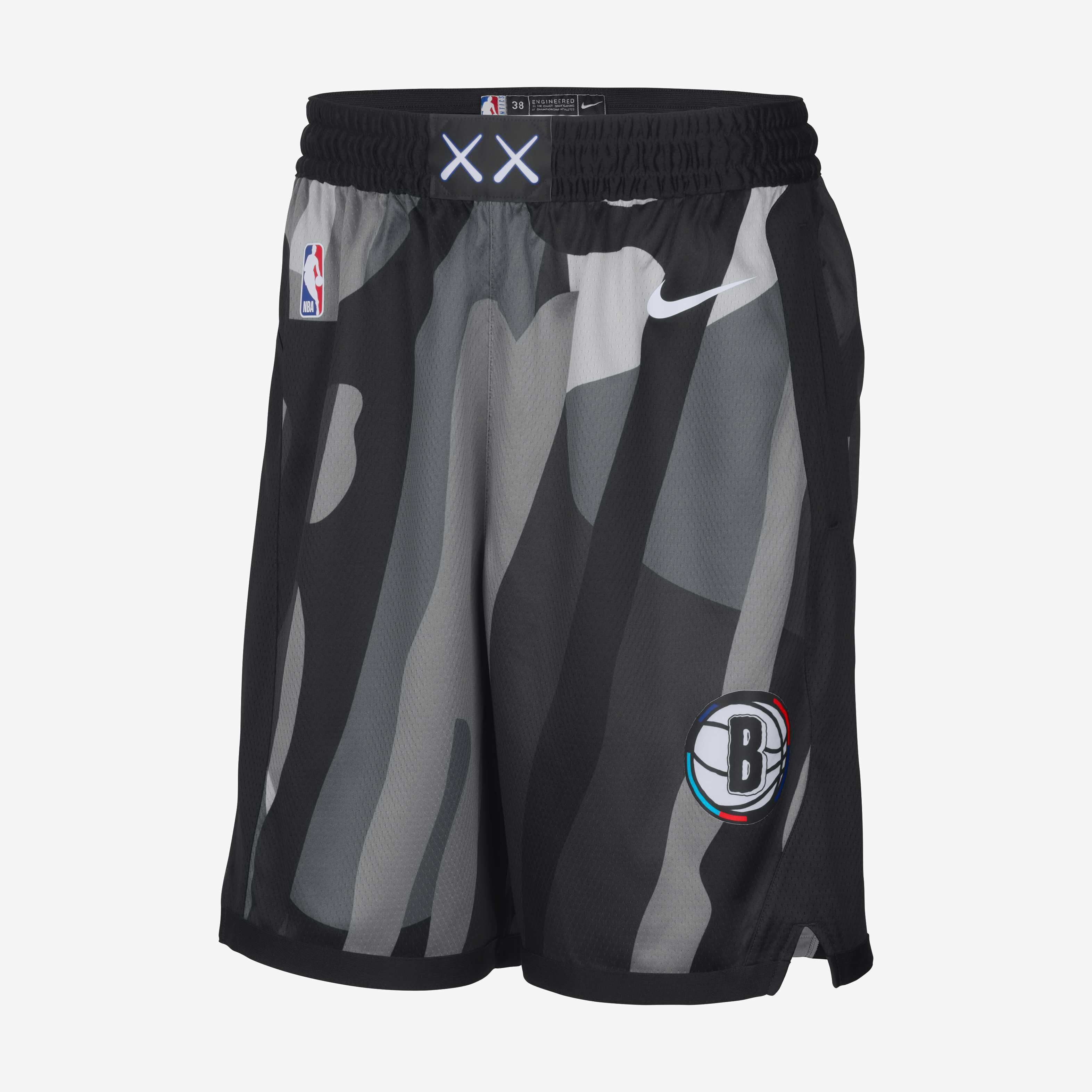 Buy Brooklyn Nets 2024 25 City Edition Men s Nike Dri FIT NBA Swingman Shorts Nike Qatar Official