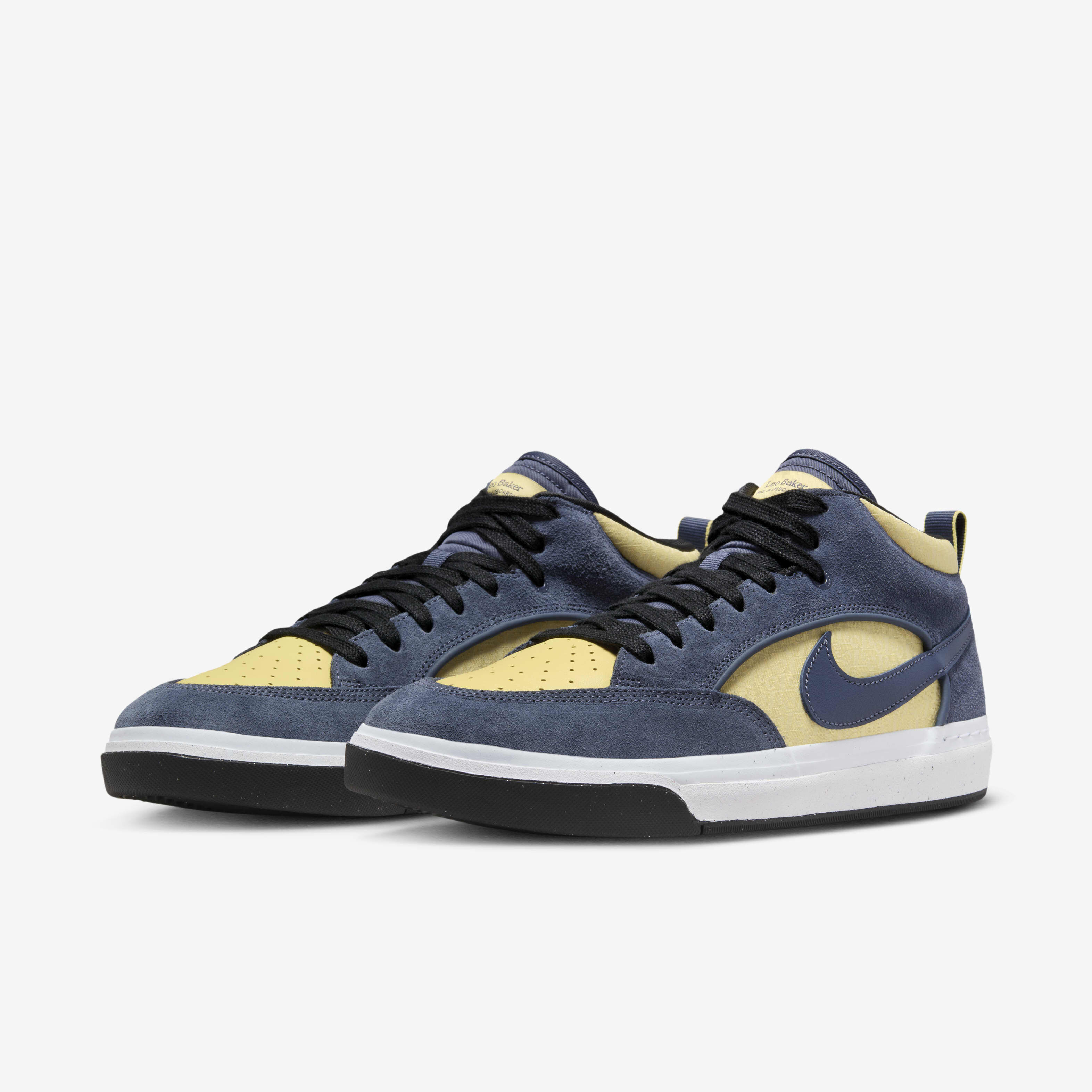 Buy Nike SB React Leo Skate Shoes - Thunder Blue/Saturn Gold