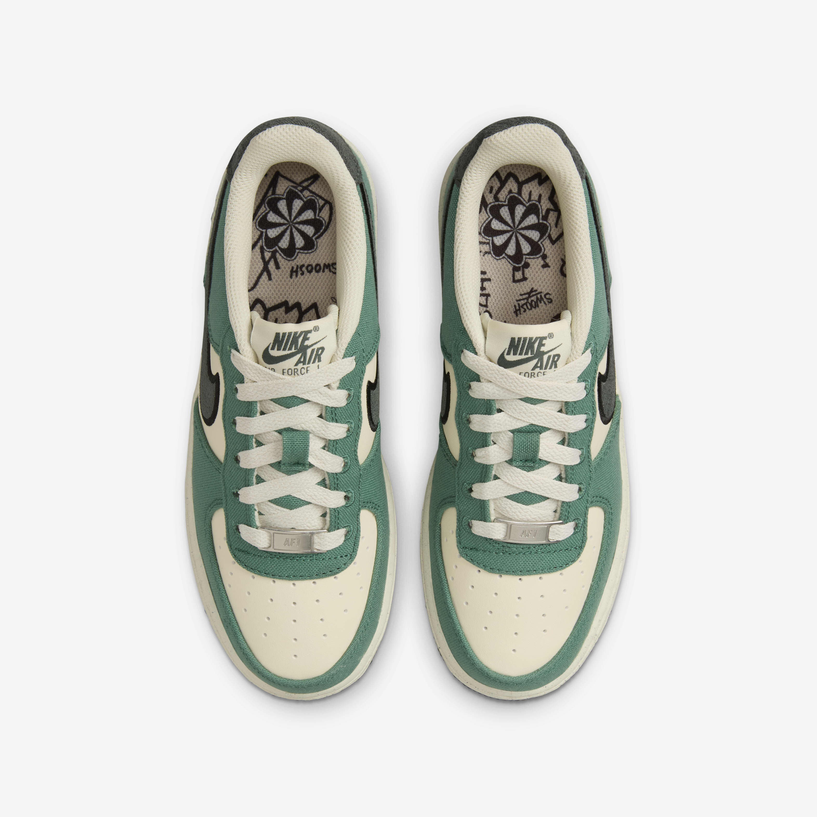 White & blue air force 1 lv8 3 trainers youth cheap