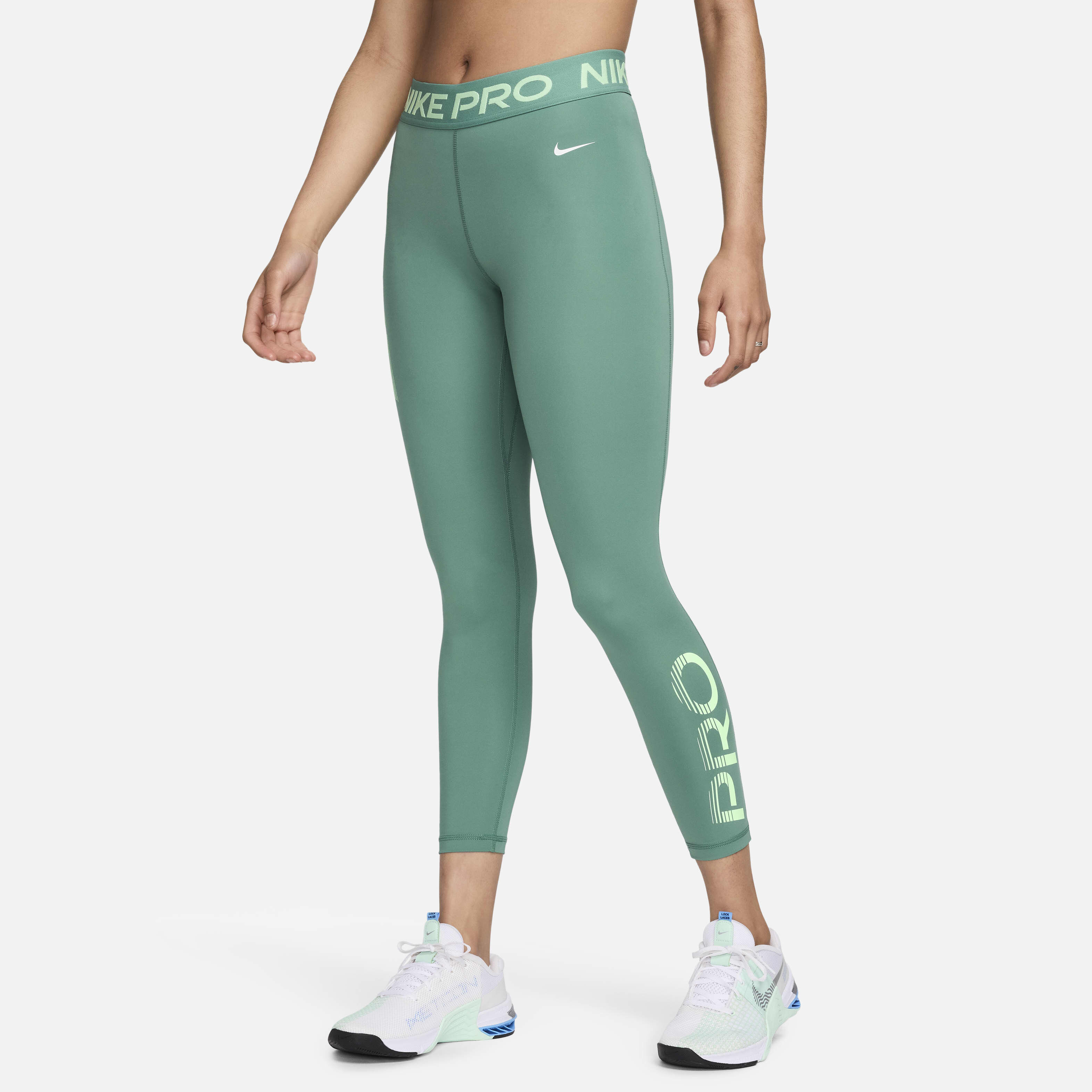 Buy Nike Pro Women s Mid Rise 7 8 Graphic Leggings Nike Qatar Official