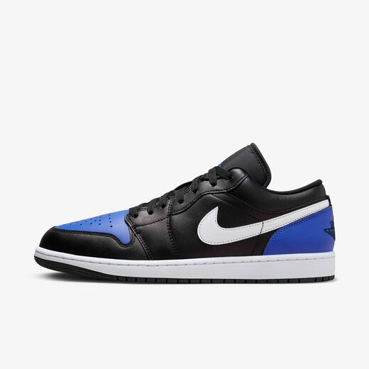 Cyber Week QTR-JRDN, Air Jordan 1 Low 'Black Royal Toe', Men's Shoes