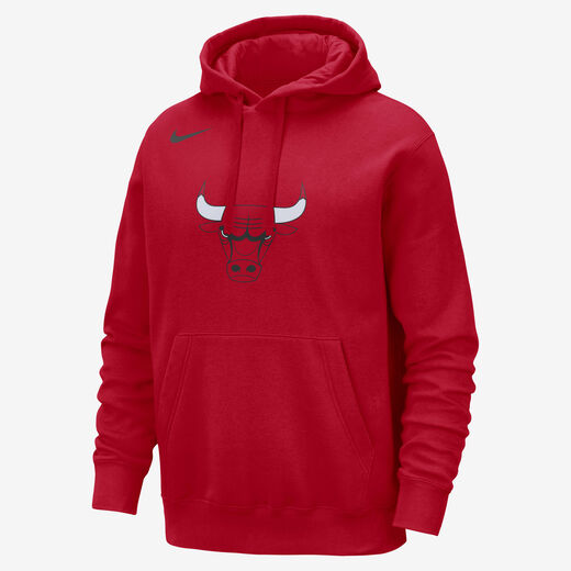 Basketball Hoodies & Sweatshirts-Nike, Chicago Bulls Club, Men's Nike NBA Pullover Hoodie Basketball Hoodies & Sweatshirts-Nike, Chicago Bulls Club, Men's Nike NBA Pullover Hoodie