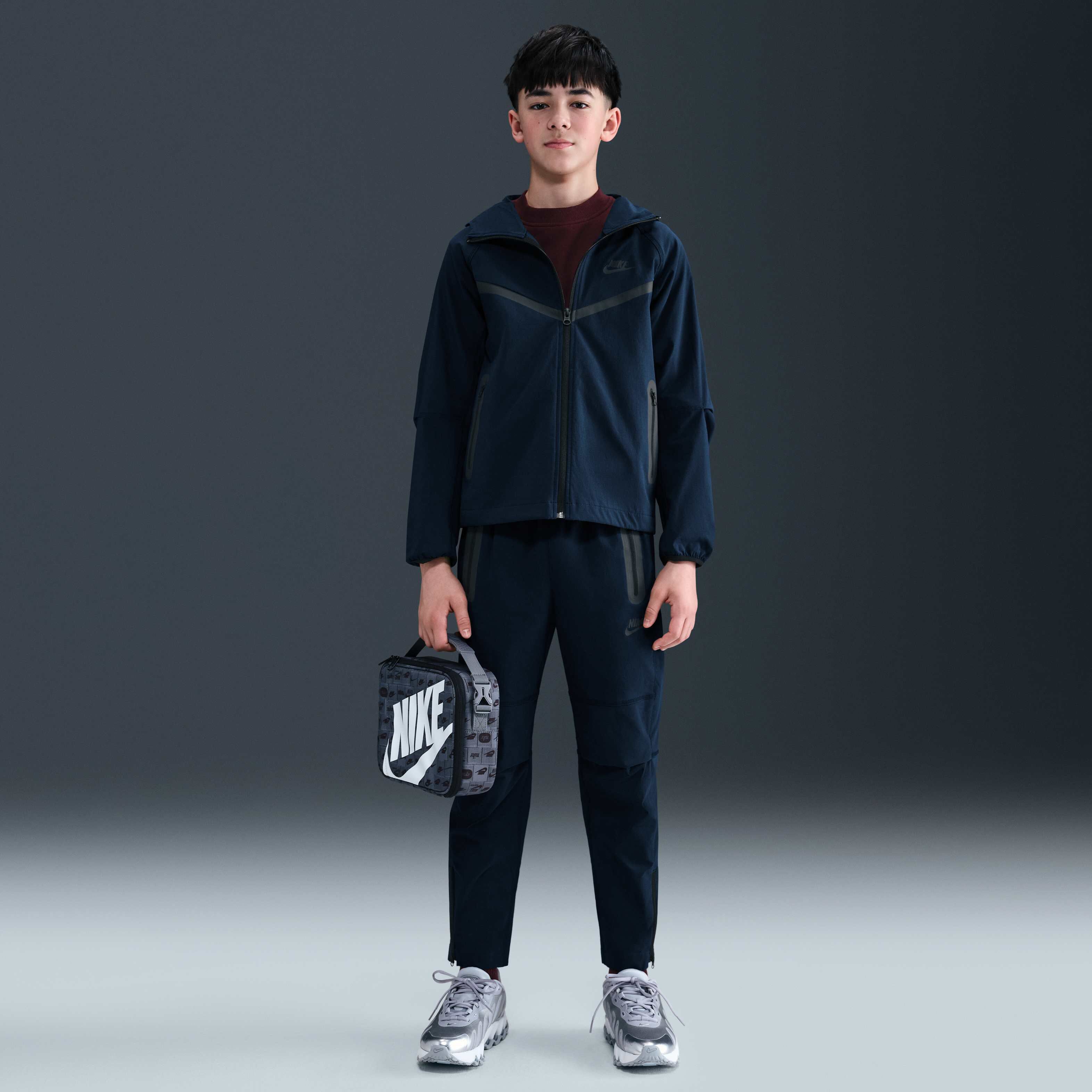 Buy Nike Tech Older Kids' (Boys') Woven Jacket - Obsidian