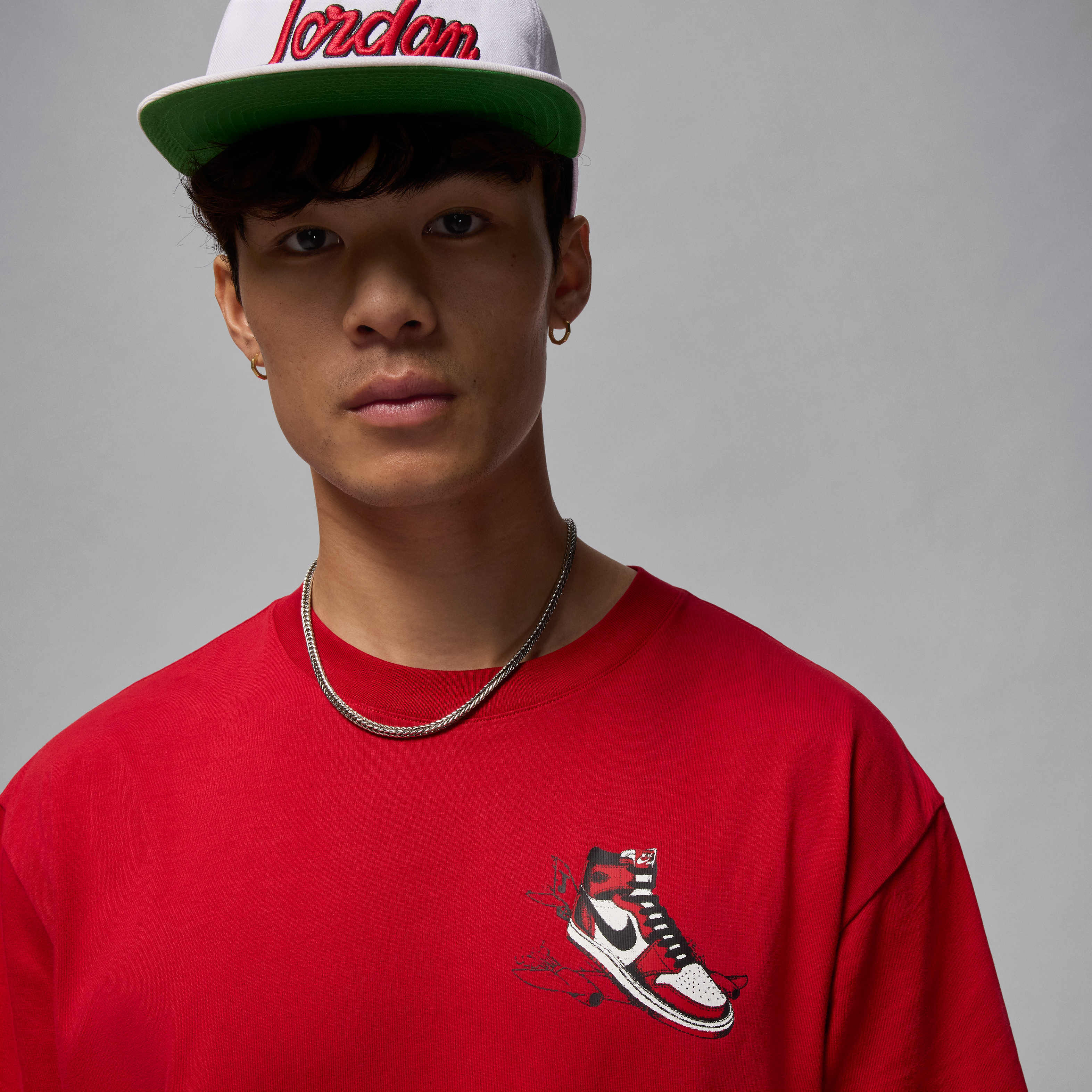 Buy Jordan AJ1 Men's T-Shirt - Varsity Red/Black @ Nike Qatar