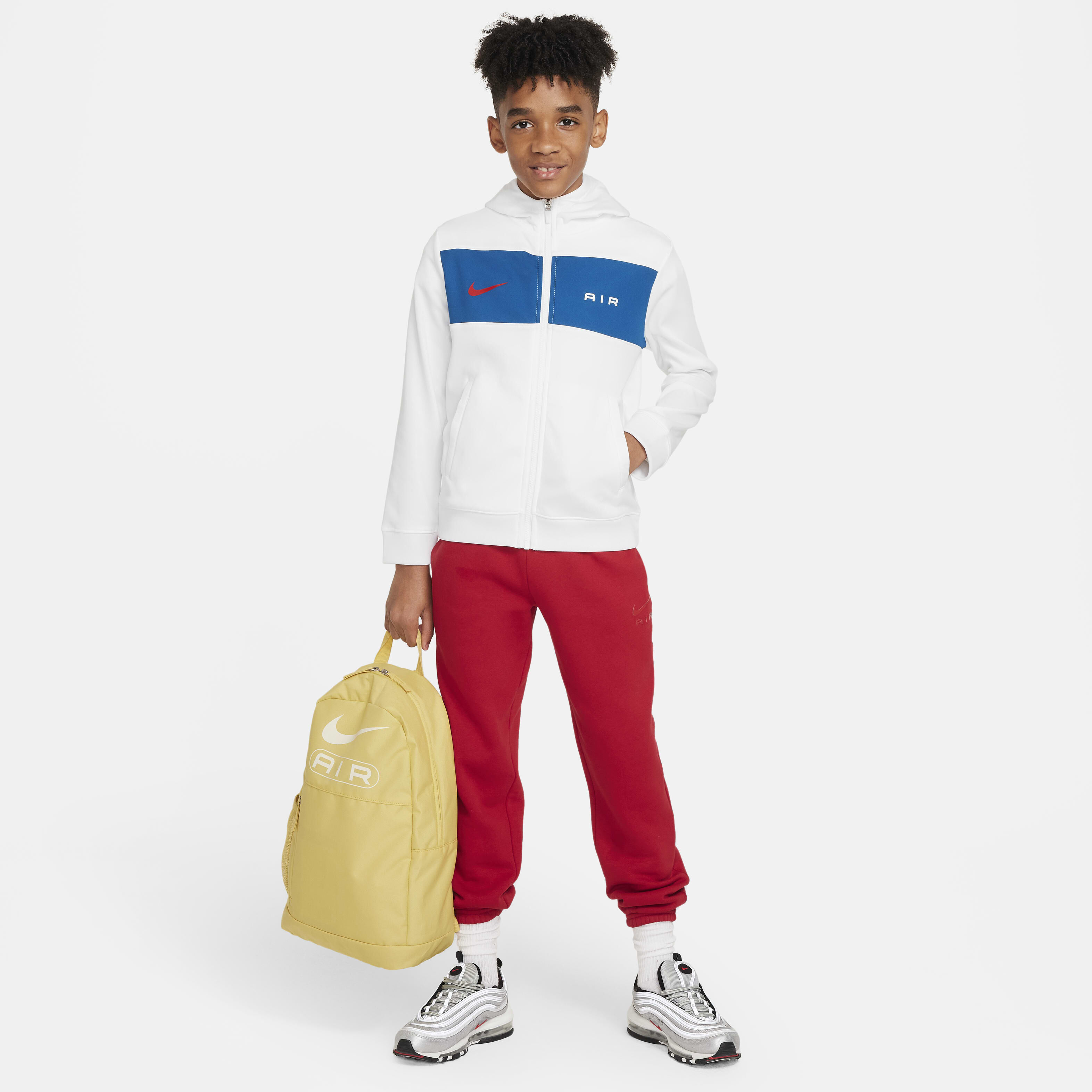 Buy Nike Air Older Kids Boys Full Zip Hoodie Nike Qatar Official