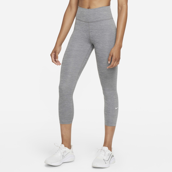 Buy Nike One Women's Mid-Rise Crop Leggings Iron Grey/Heather