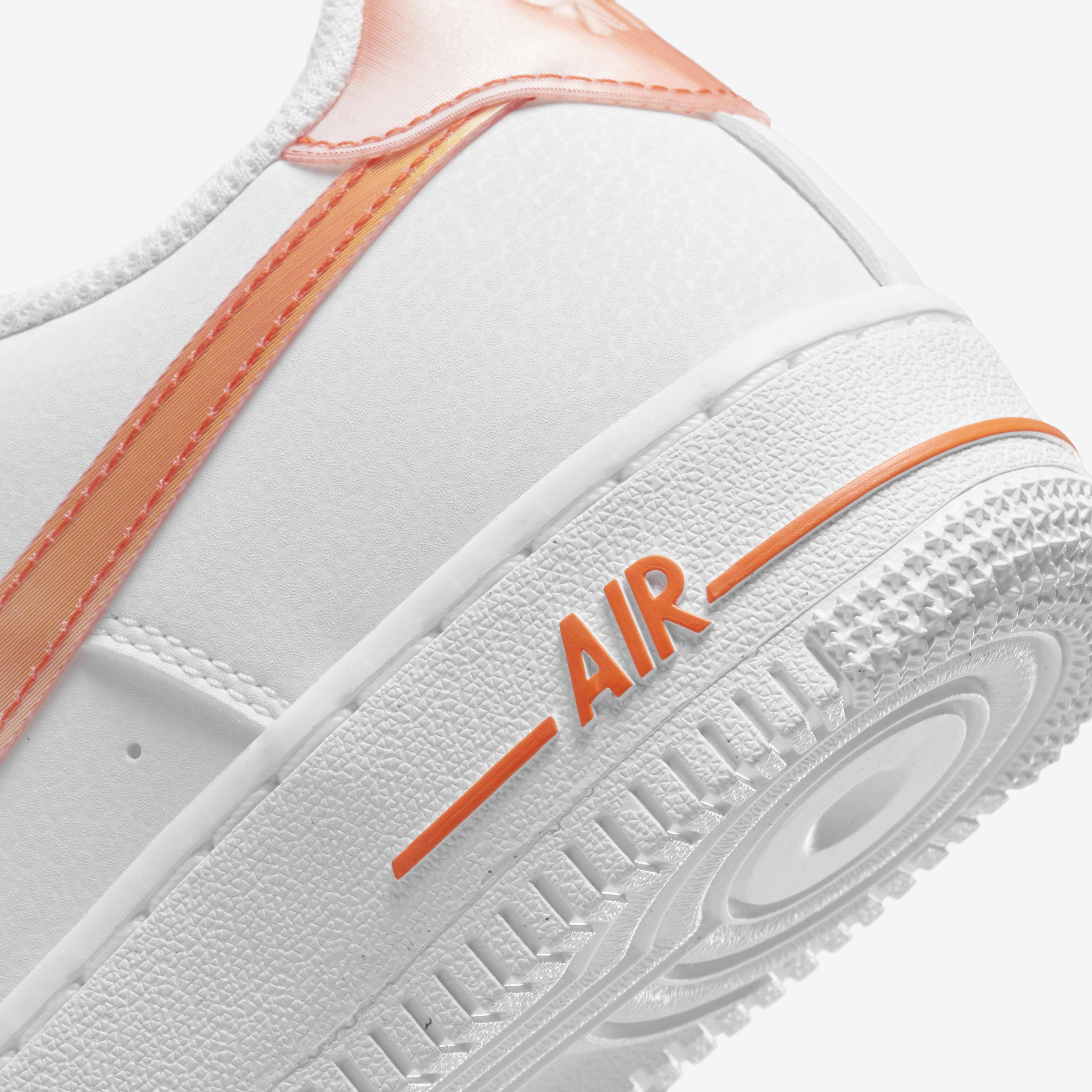 Nike air force 1 7 white total orange clearance