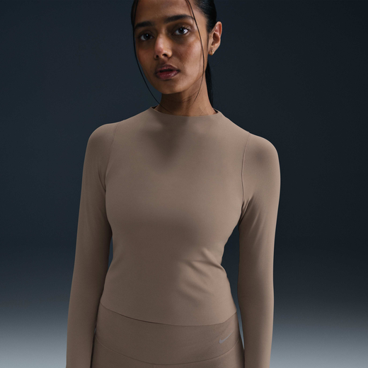 Yoga Tops & T-Shirts-Nike, Nike Zenvy, Women's Dri-FIT Long-Sleeve Top