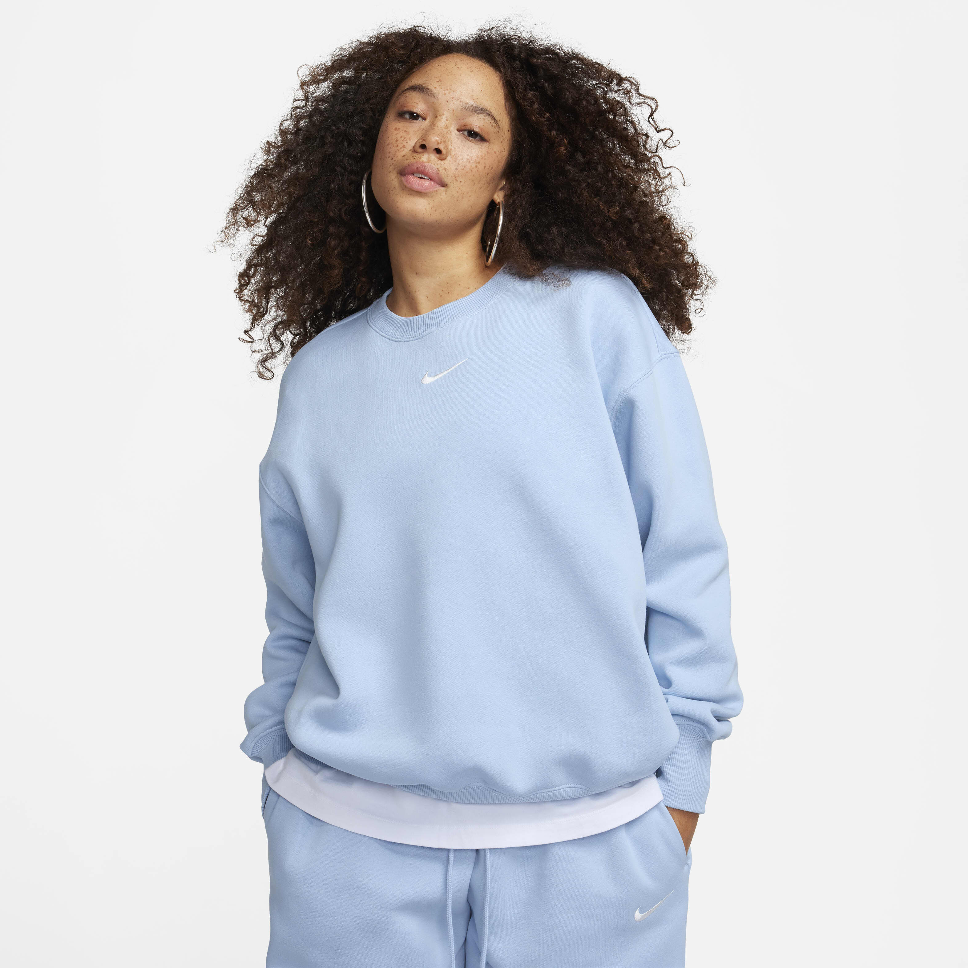 Light blue nike sweatsuit top