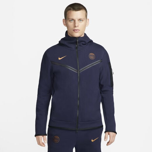 Men's Hoodies-Nike, Paris Saint-Germain Tech Fleece Windrunner, Men's Nike Full-Zip Hoodie