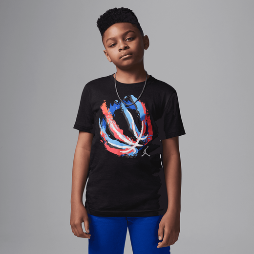 Kids-JRDN, Jordan, Big Kids' Bball Fire T-Shirt