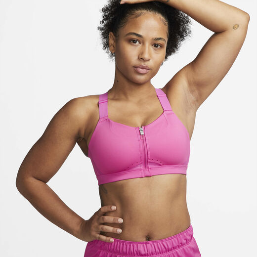 Your Invincible Look - Sports Bras-Nike, Nike Alpha, Women's High-Support Padded Zip-Front Sports Bra