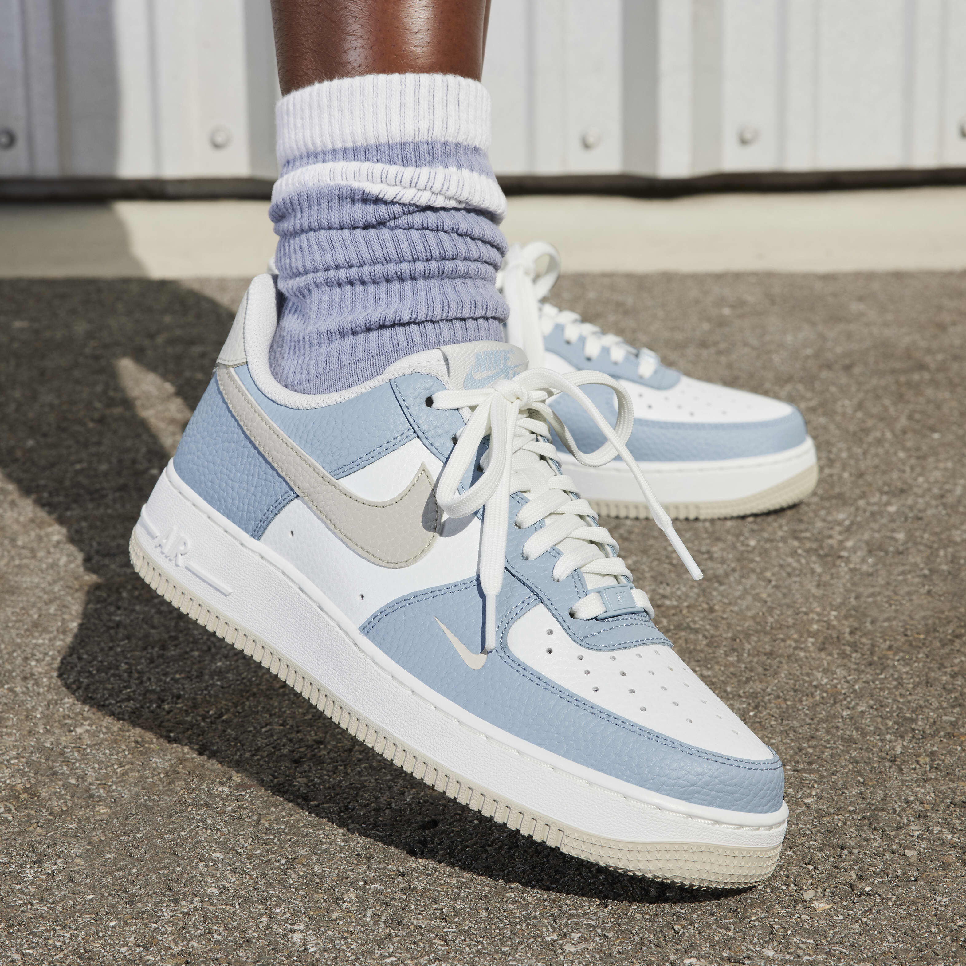 Nike air force 1 '07 lt armory blue/white online