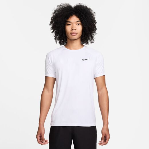 Swimming Swimwear-Nike Swim, Nike Essential, Men's Short-Sleeve Hydroguard Swim Shirt