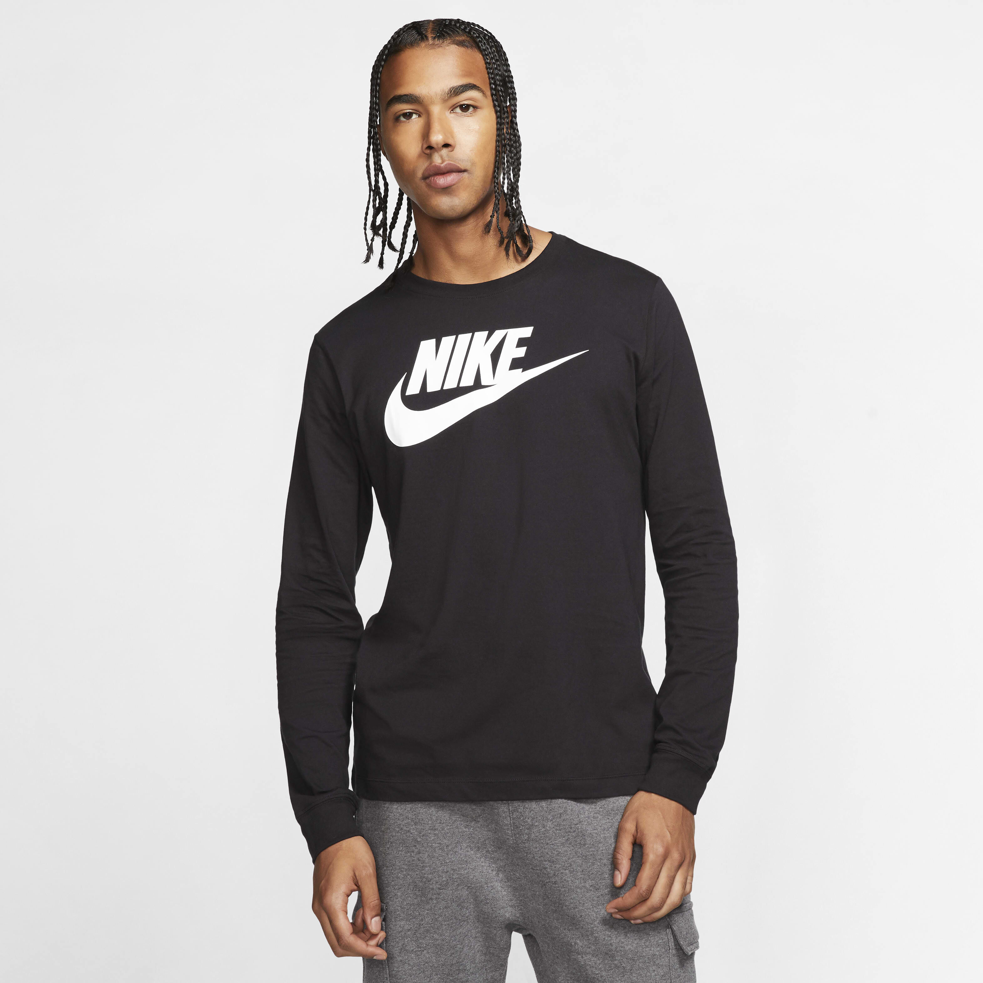 Nike long sleeve cotton shirt hot sale
