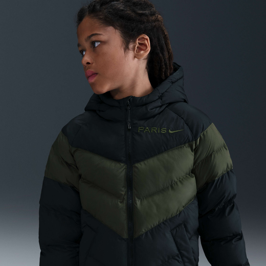 Kids' Jackets & Gilets-Nike, Paris Saint-Germain, Older Kids' Nike Football Synthetic Fill Hooded Jacket Kids' Jackets & Gilets-Nike, Paris Saint-Germain, Older Kids' Nike Football Synthetic Fill Hooded Jacket
