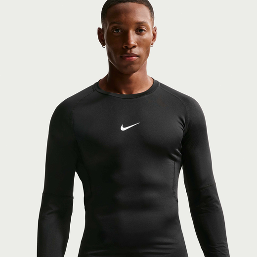 Clothing-Nike, Nike Pro, Men's Dri-FIT Tight Long-Sleeve Fitness Top