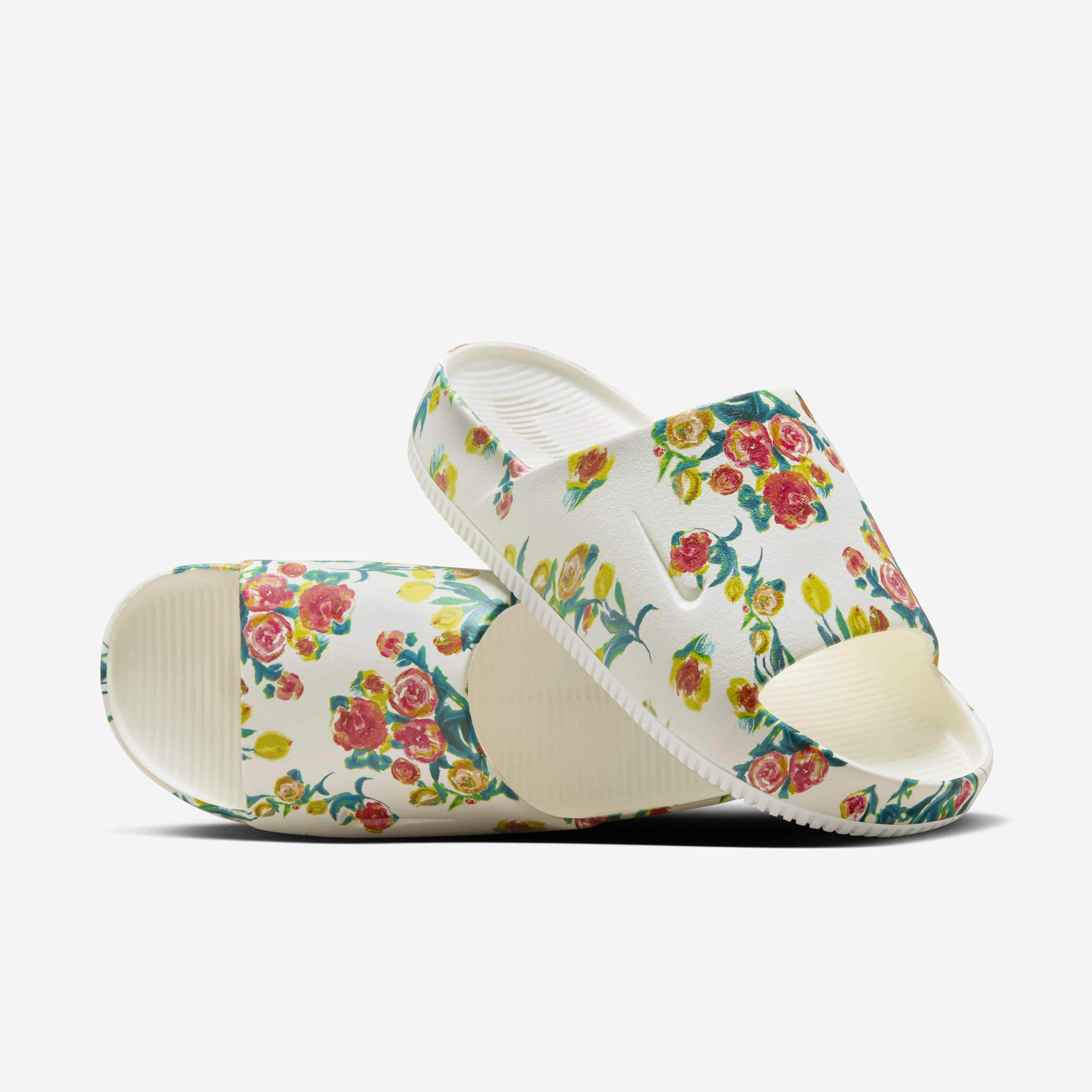 Nike floral slippers shop