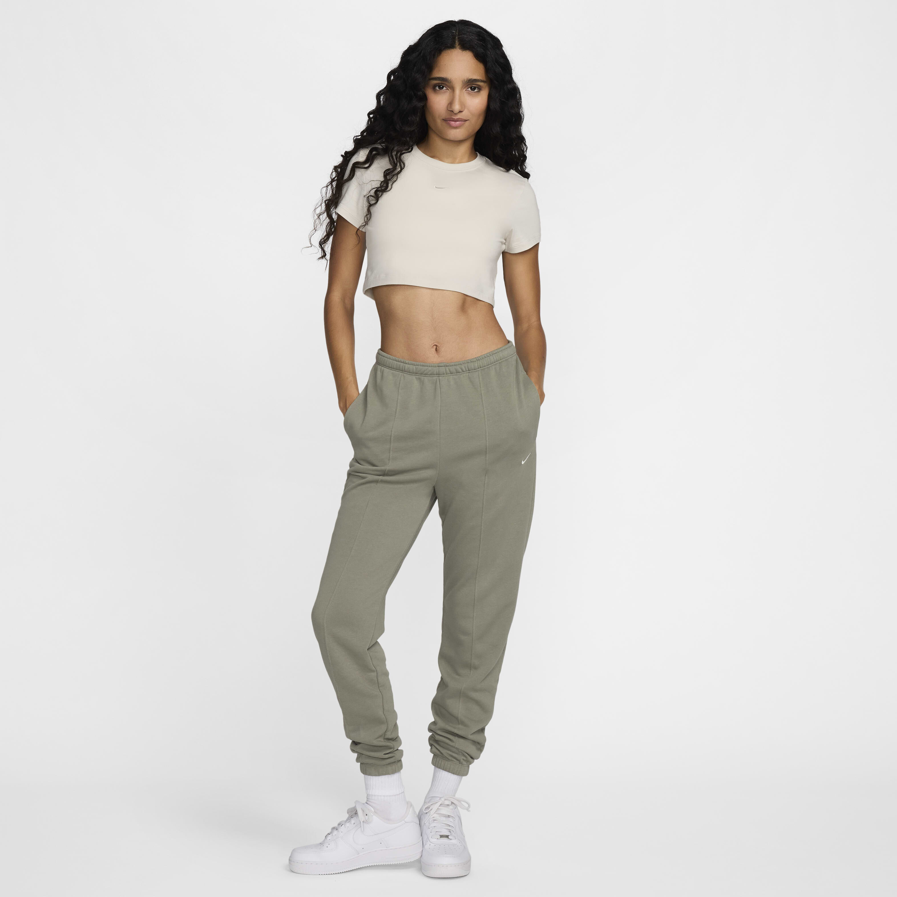 Nike crop top tracksuit top