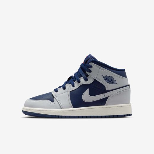 Coldest in the Game-JRDN, Air Jordan 1 Mid 'Blue Void', Older Kids' Shoes