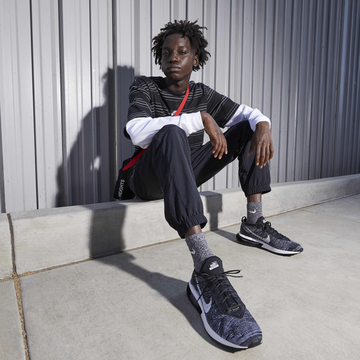 Buy Nike Air Max Flyknit Racer Men's Shoes Black/White Nike