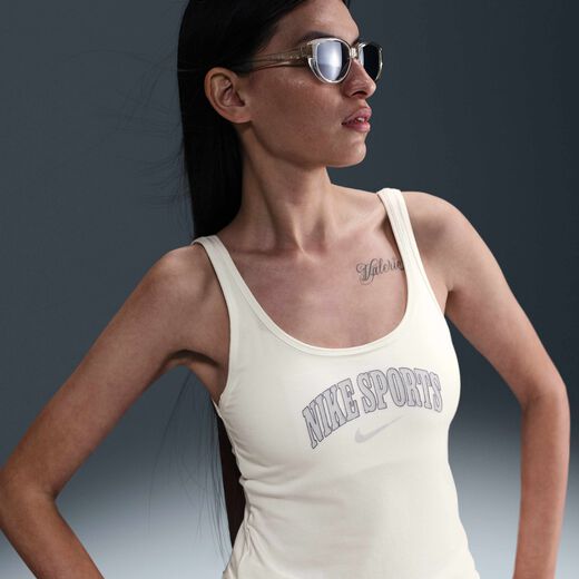 Women's Sleeveless Tank Tops-Nike, Nike Sportswear Chill Knit, Women's Tight Tank Top