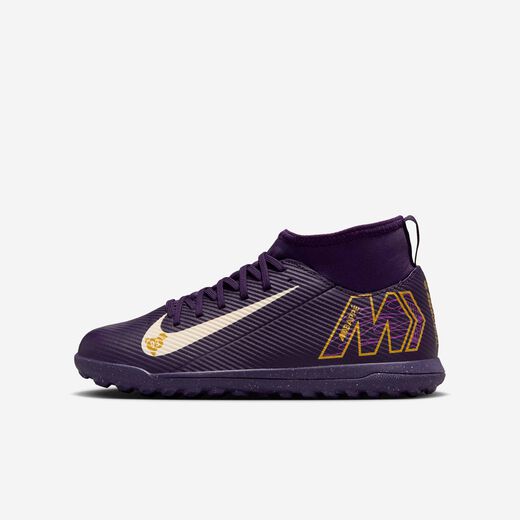 أجدد احذية الأطفال-نايكي, Nike Jr. Mercurial Superfly 10 Club 'Kylian Mbappé', حذاء كرة القدم عالي لملاعب العشب الصناعي للأطفال الكبار