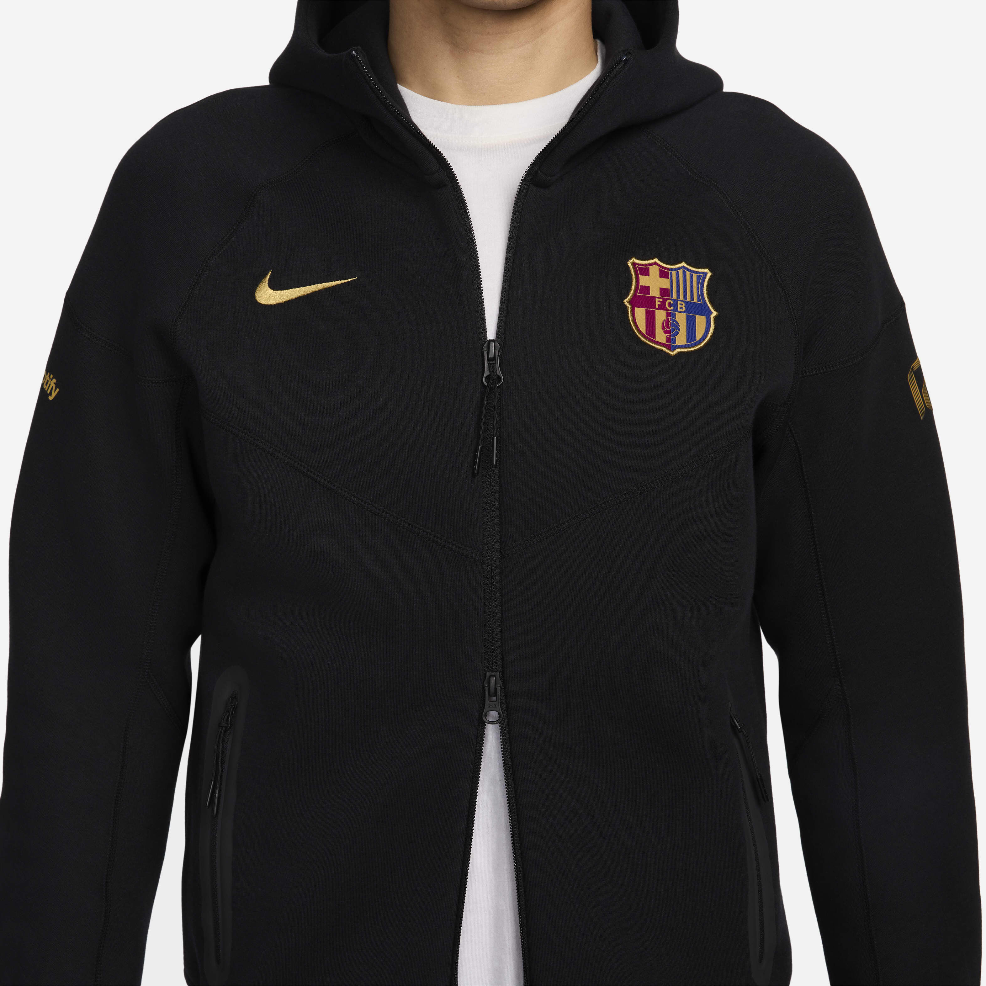Buy F.C. Barcelona Tech Fleece Windrunner Men s Nike Football Full Zip Hoodie Nike Qatar Official