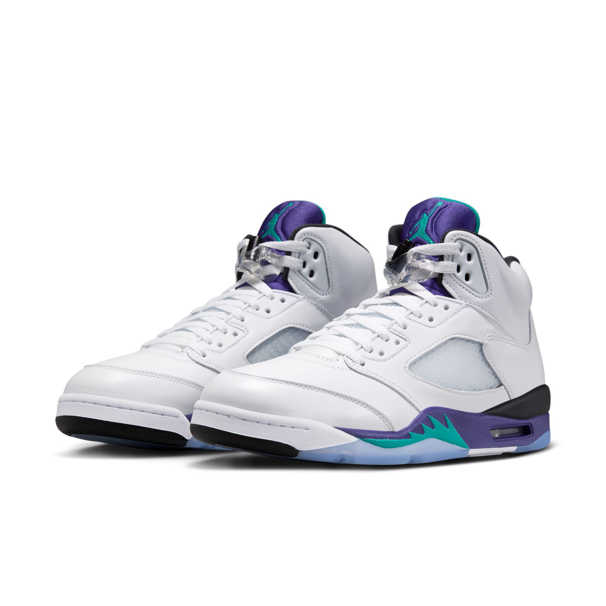 Buy Air Jordan 5 Retro Men's Shoes - White/Grape Ice/Black