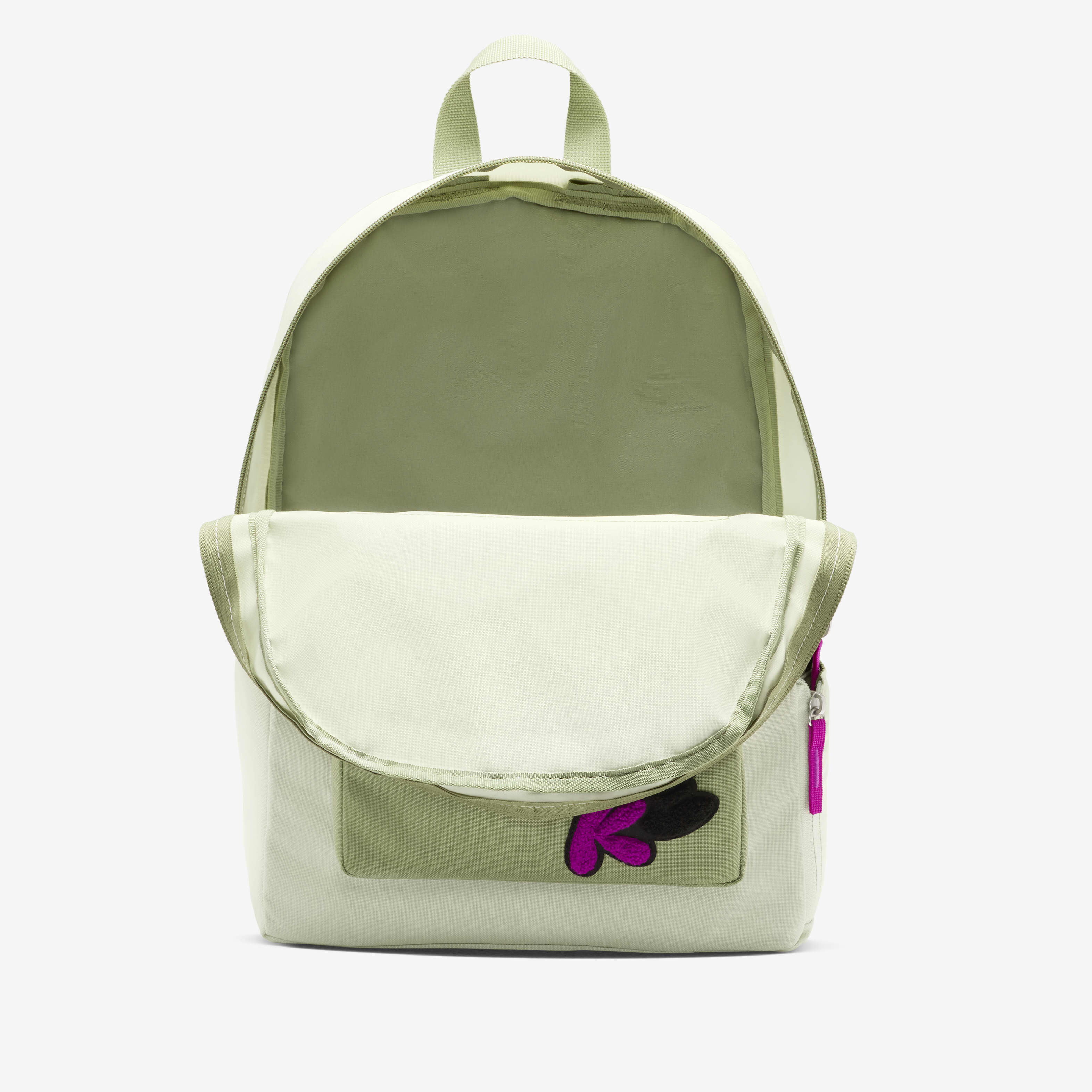 Nike pink heritage floral logo backpack hot sale