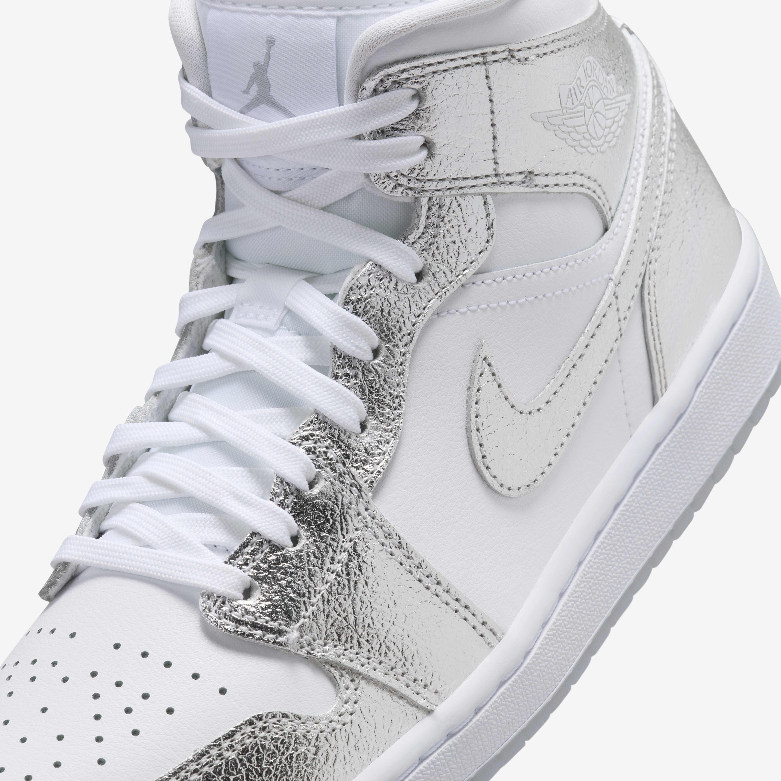 Buy Air Jordan 1 Mid SE Women's Shoes - White/Wolf Grey