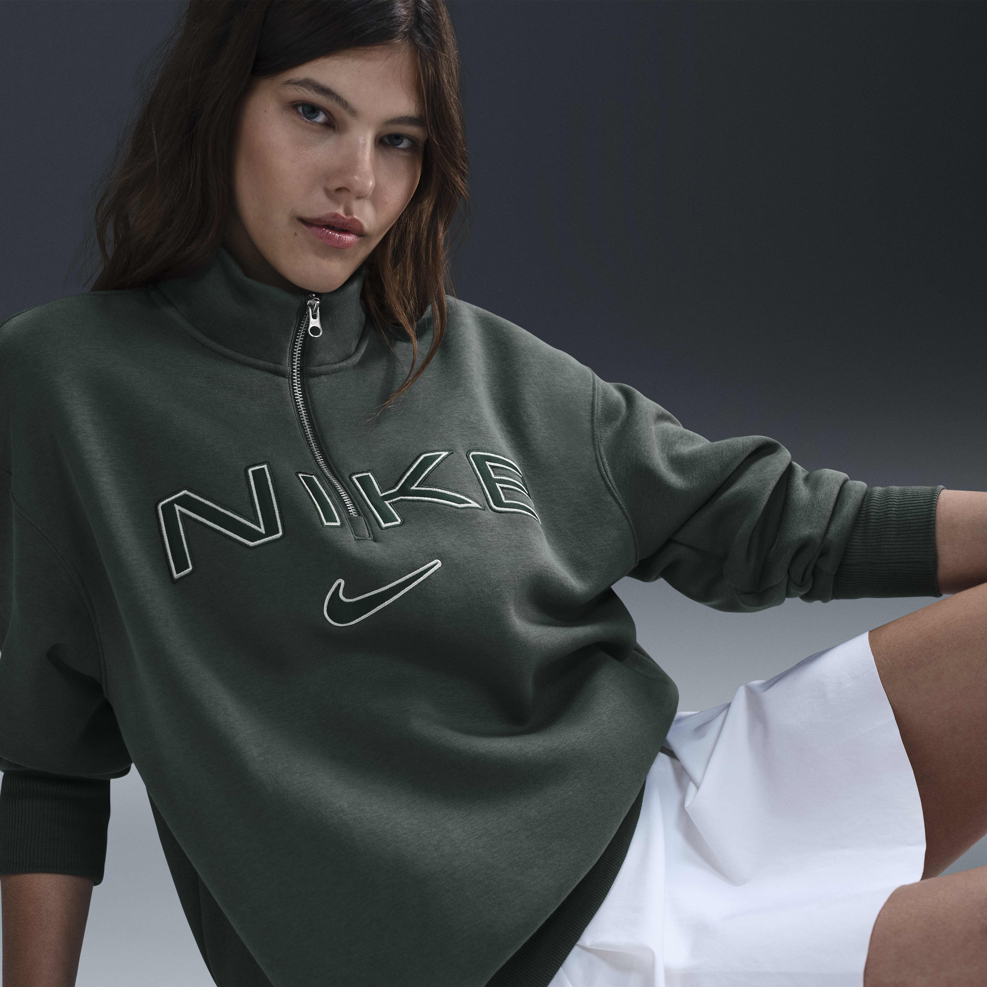 Buy Nike Sportswear Phoenix Fleece Women's Oversized 1/4-Zip Logo