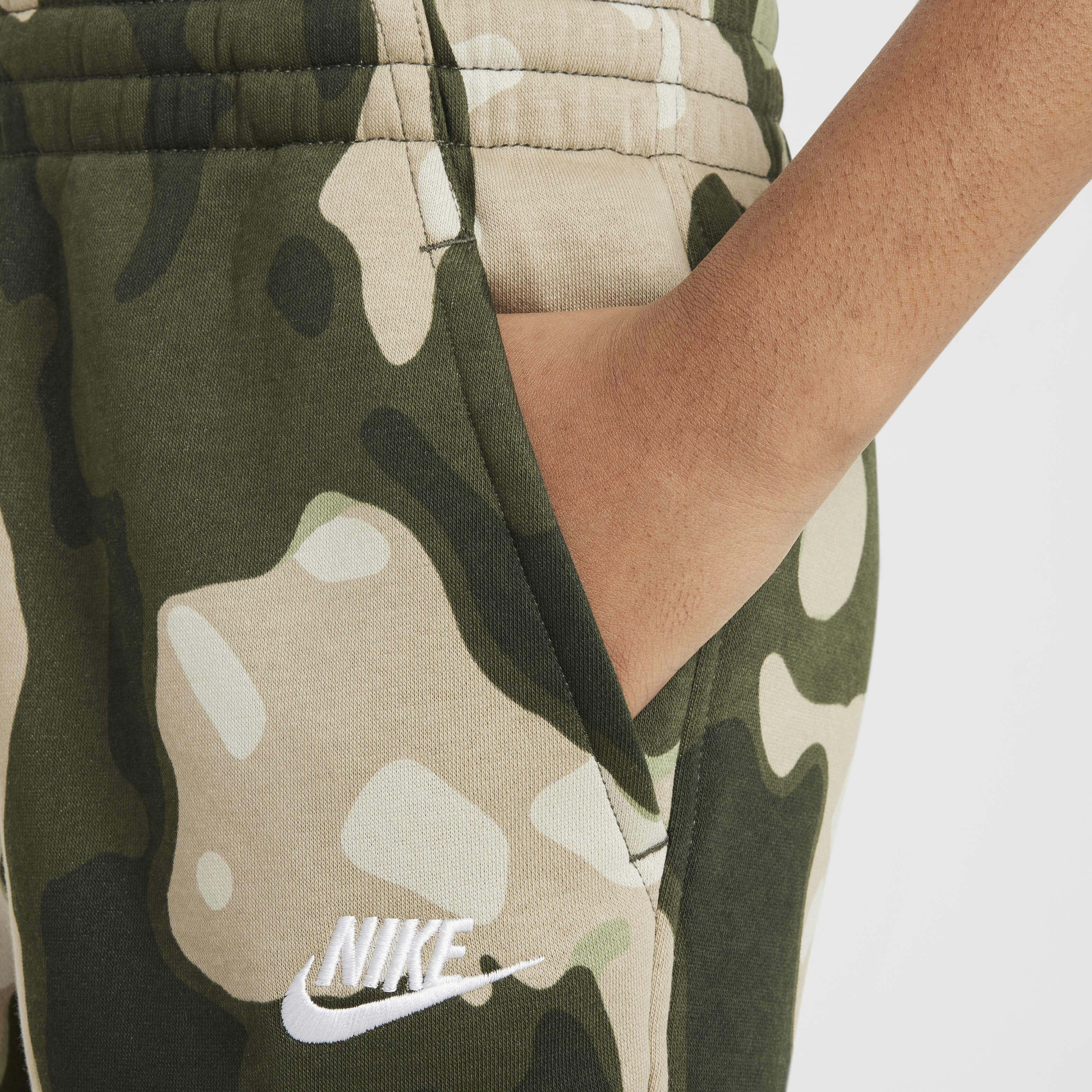 Buy Nike Sportswear Club Fleece Older Kids Camo Cargo Trousers Nike Qatar Official