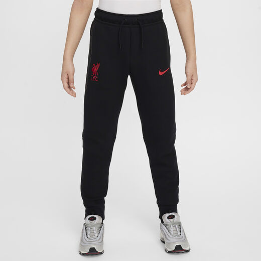 Football Trousers & Leggings-Nike, Liverpool FC Tech Fleece, Older Kids' (Boys') Nike Football Pants Football Trousers & Leggings-Nike, Liverpool FC Tech Fleece, Older Kids' (Boys') Nike Football Pants