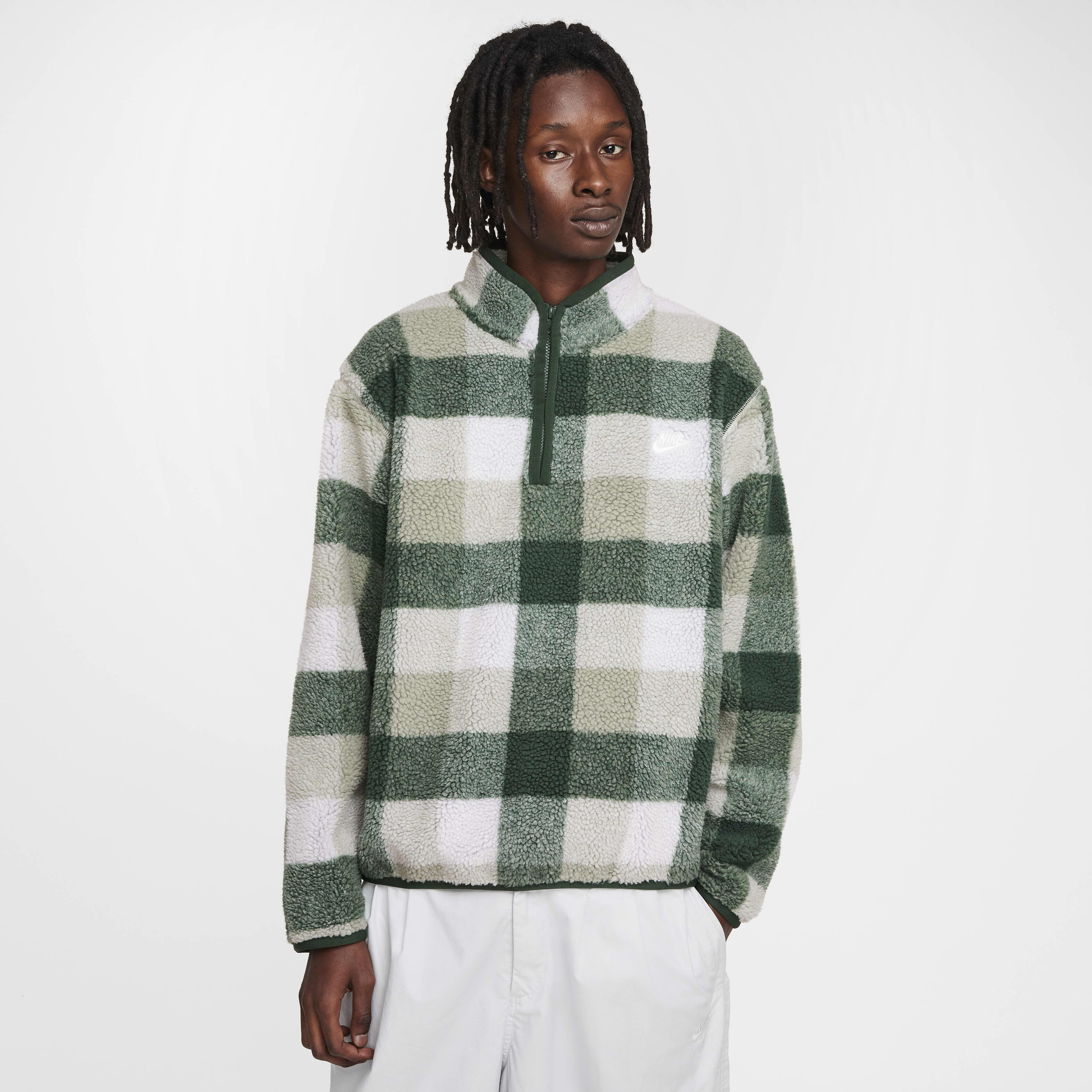 Buy Nike Club Men's Winterized Half-Zip - Fir/Sail/Jade
