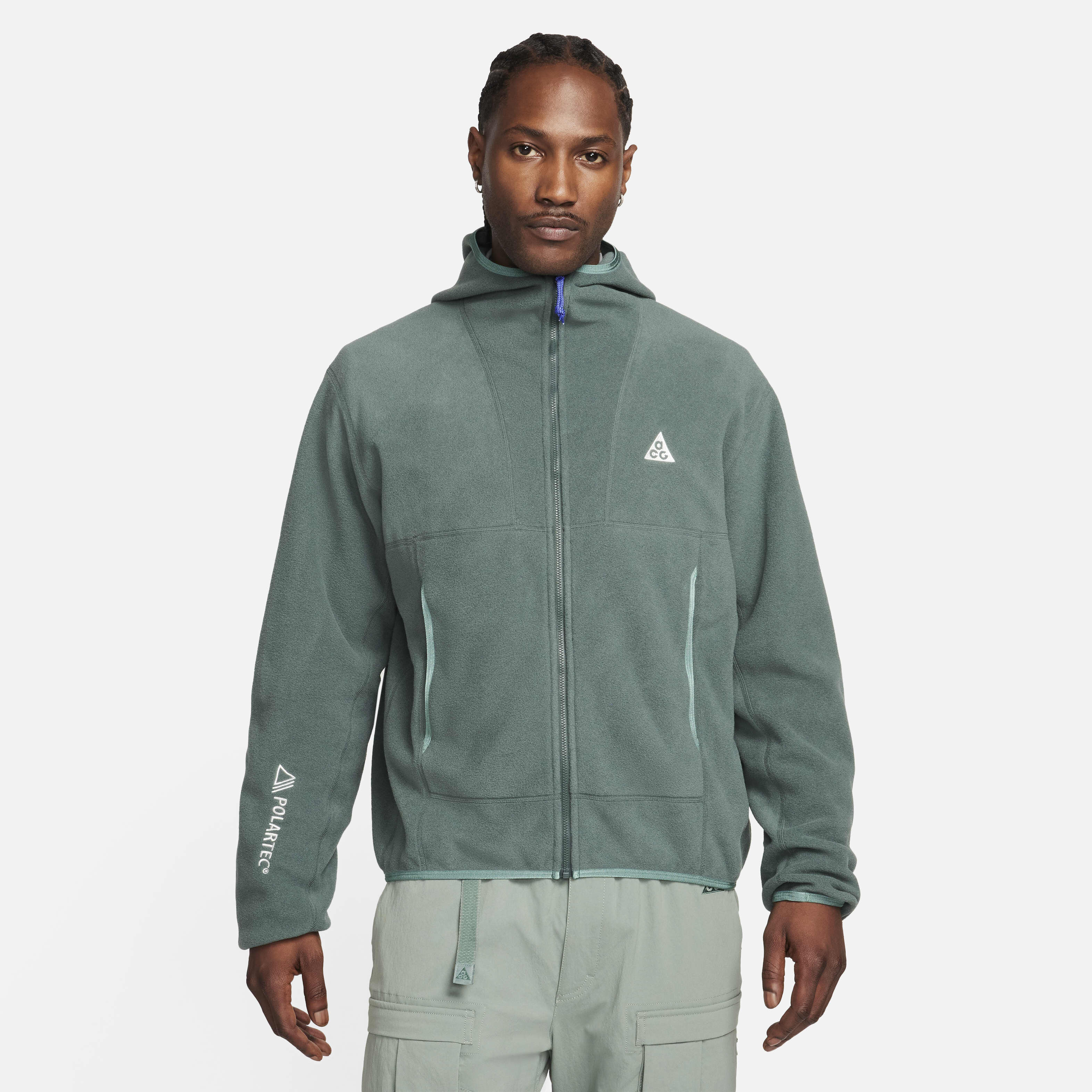 Buy Nike ACG Wolf Tree Polartec Men s Full Zip Top Nike Qatar Official