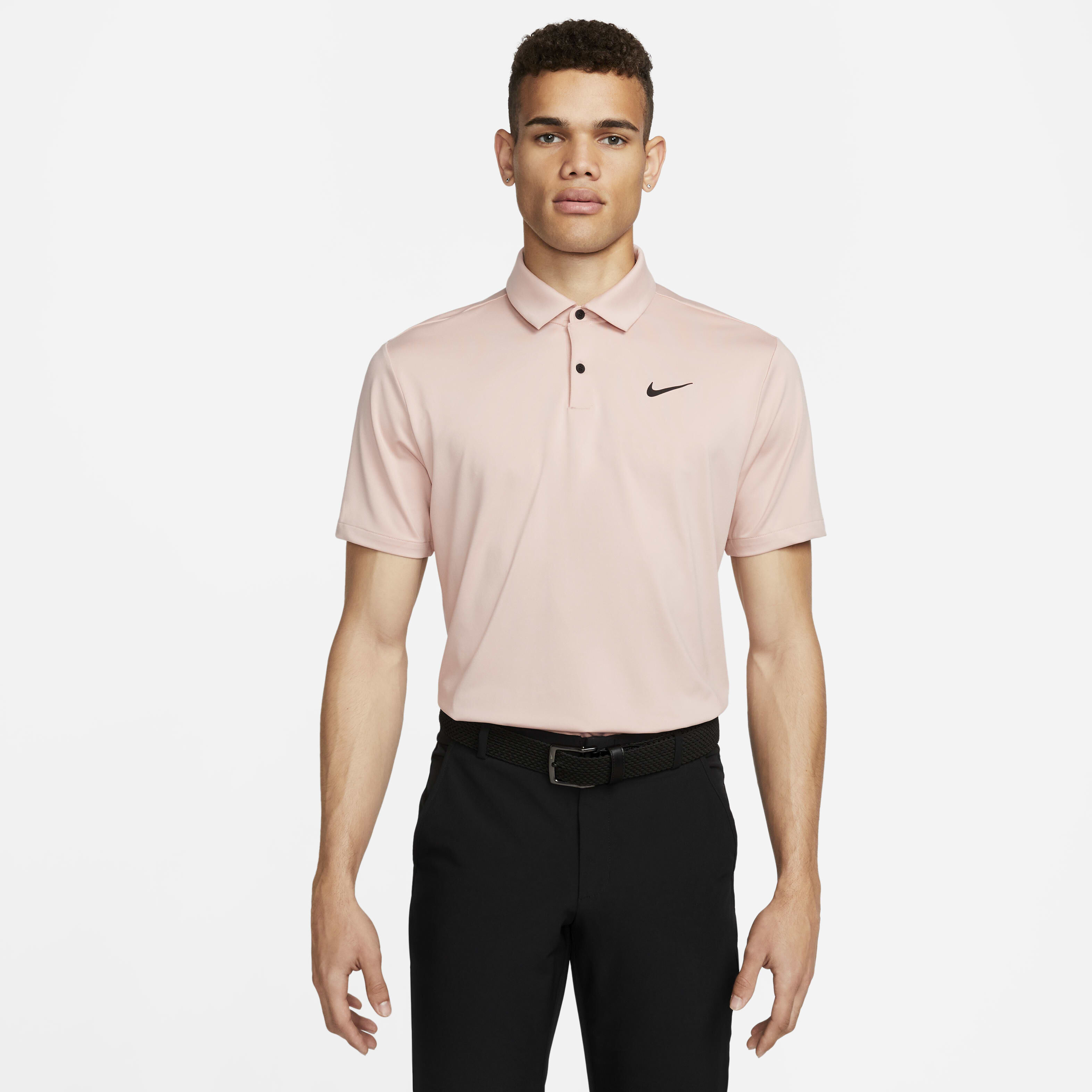 mens nike pink golf shirt