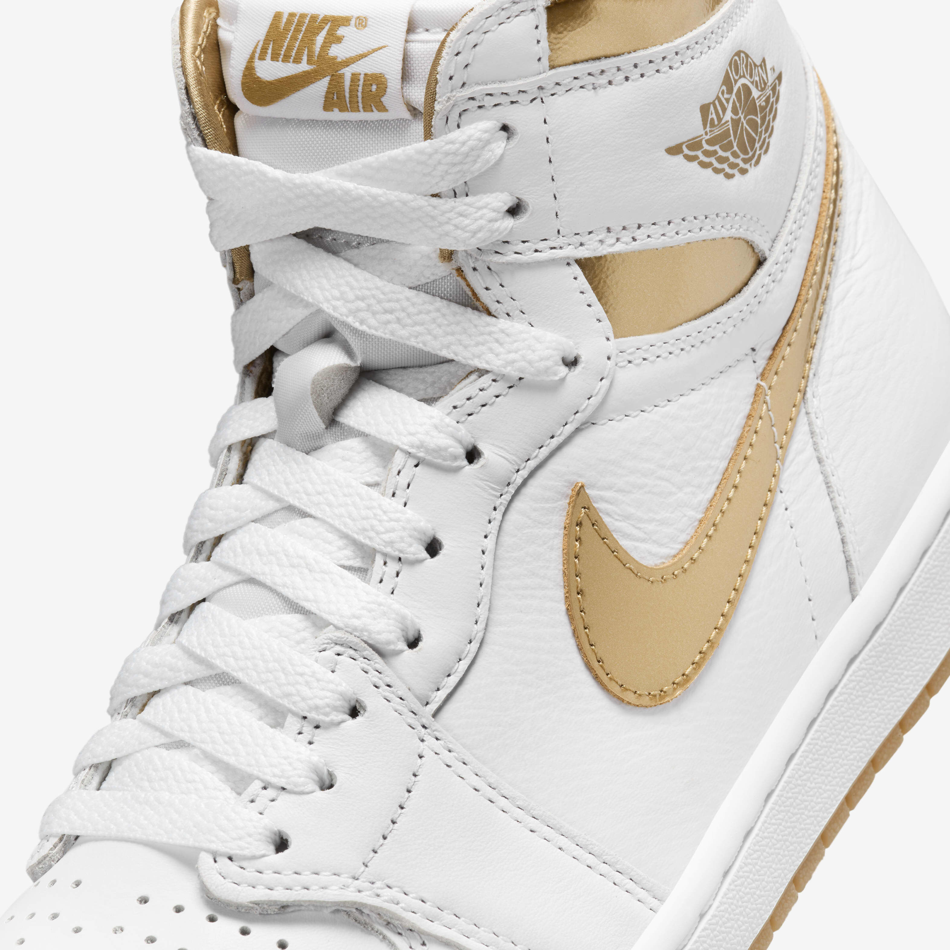 Buy Air Jordan 1 Retro High OG White and Gold Women s Shoes Nike Qatar Official