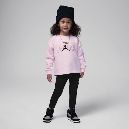 Jordan Tracksuit Sets-Jordan, Jordan Soft Touch Mixed Crew Set, Toddler 2-Piece Leggings Set