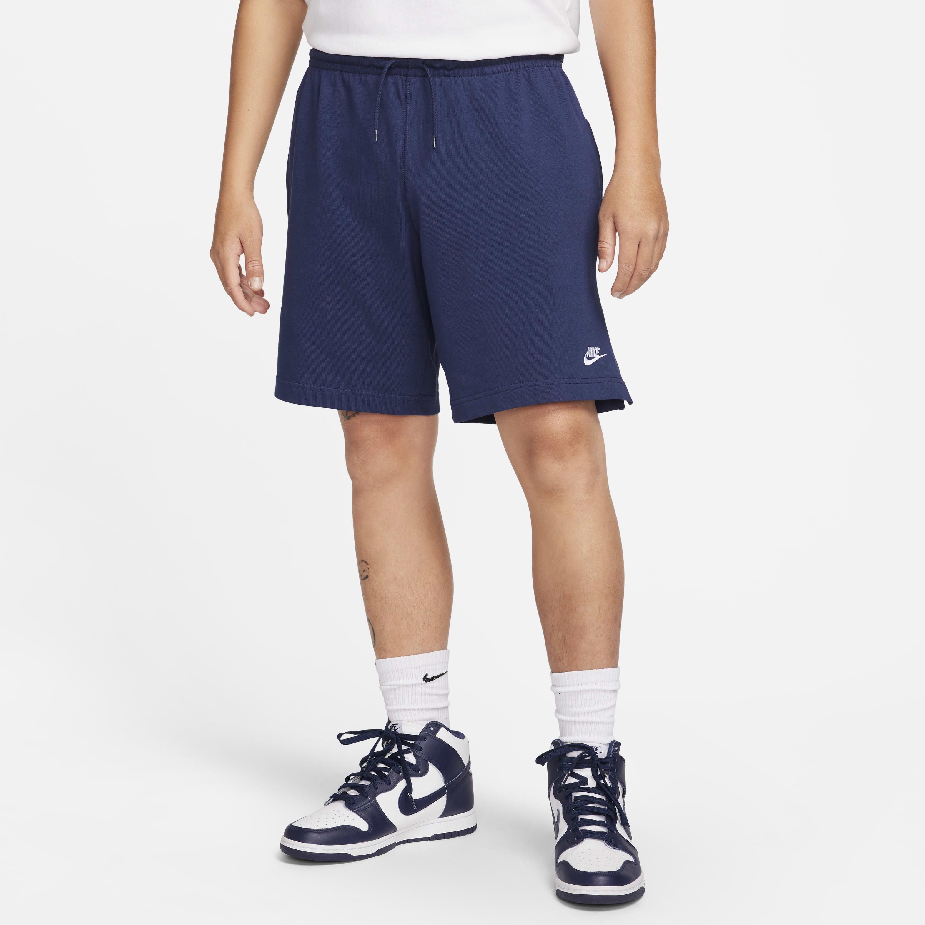 Nike mens nsw club knee length cotton jersey shorts store