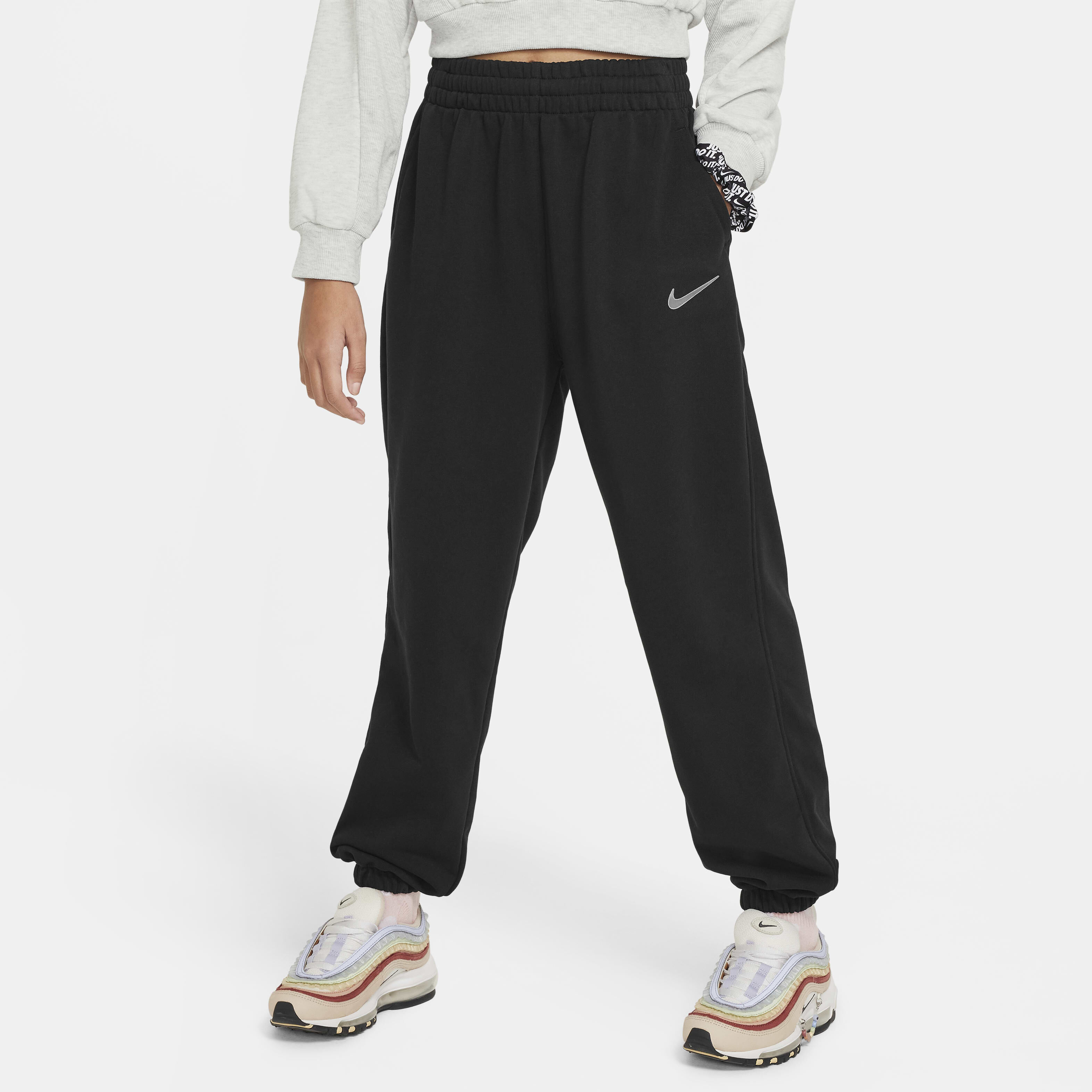 Buy Nike Sportswear Older Kids Girls Dri FIT Loose Fleece Joggers Nike Qatar Official