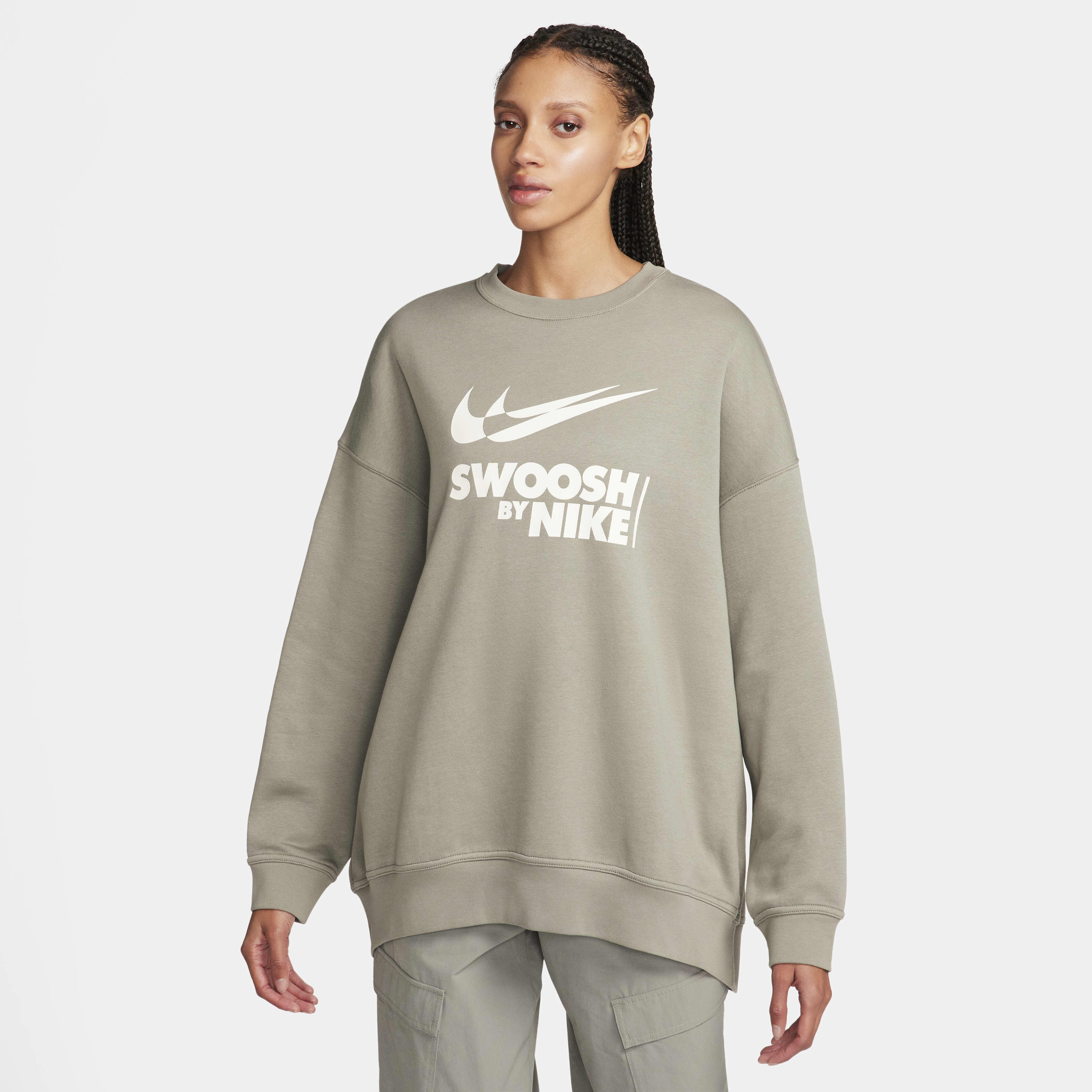 Nike grey crew neck sweatshirt online