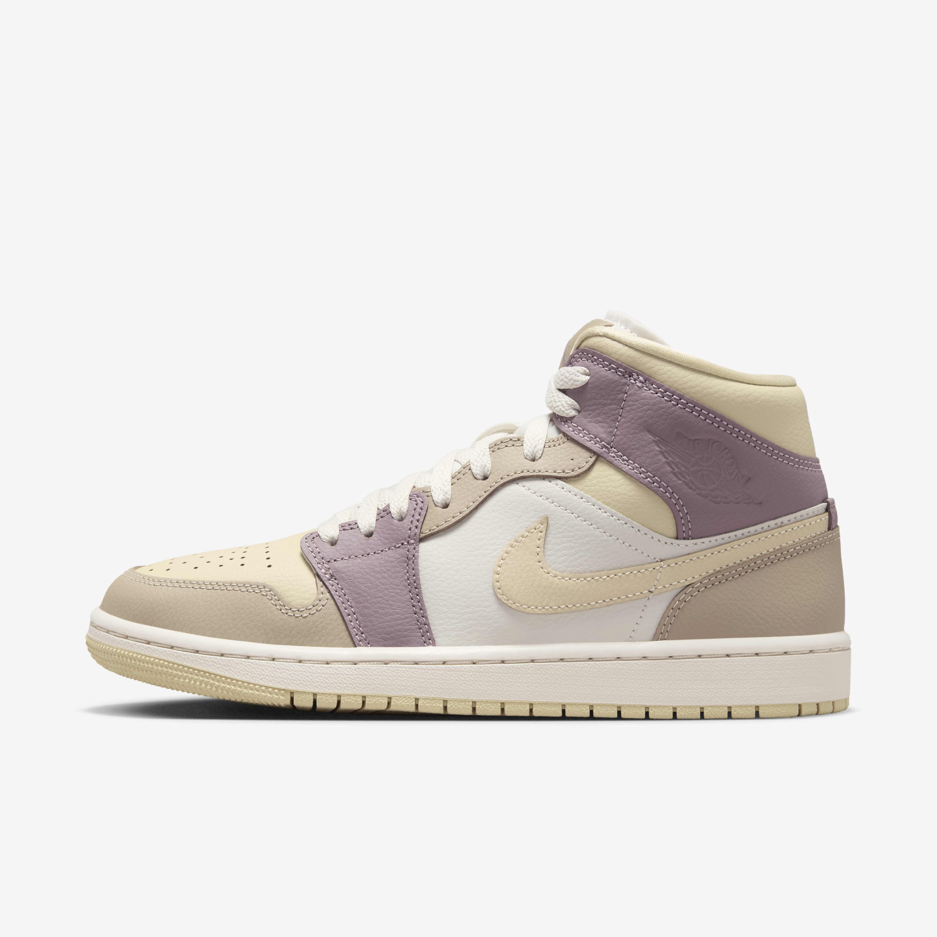 Jordan women's air jordan 1 mid orange/blue/cream top