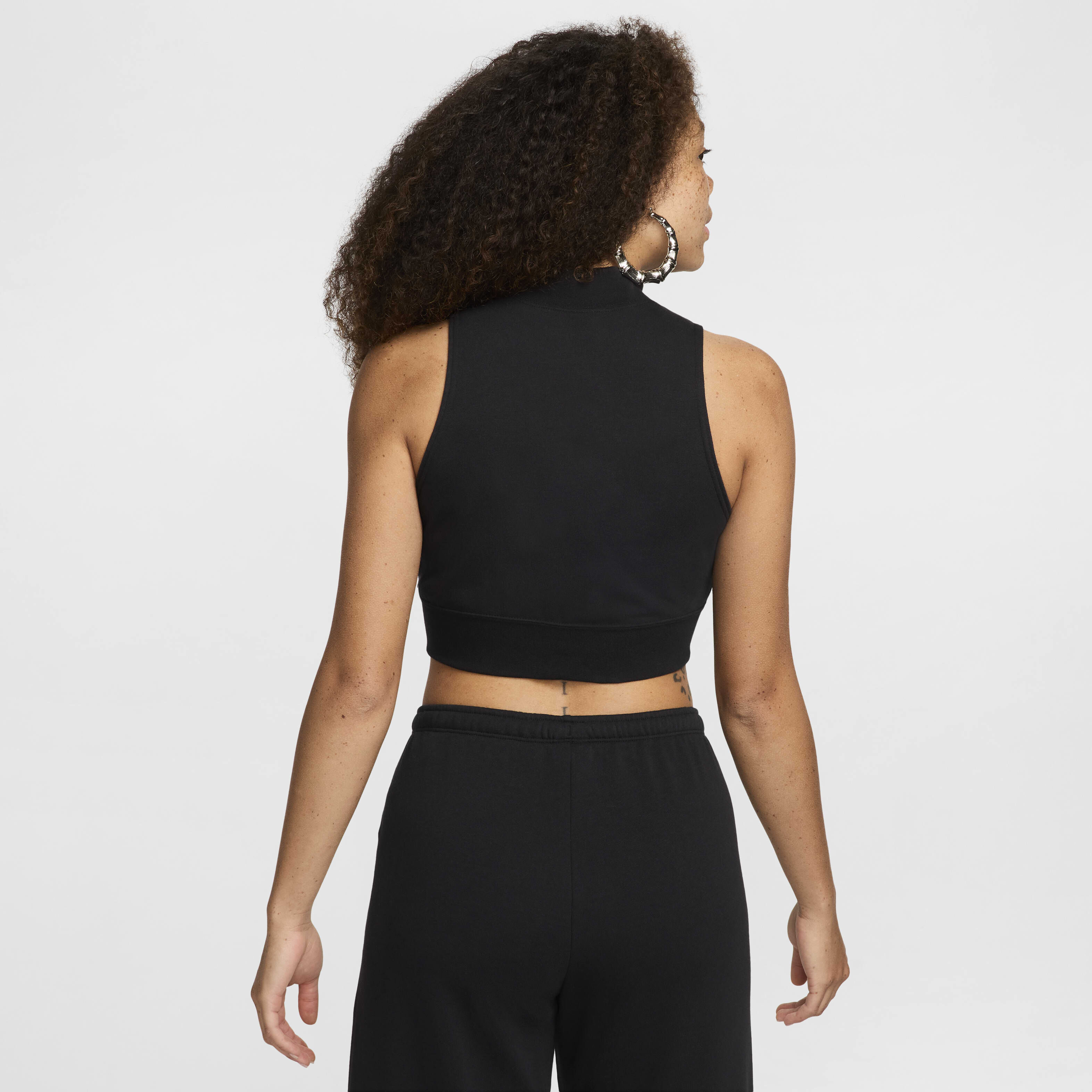 Nike cropped french terry training top outlet