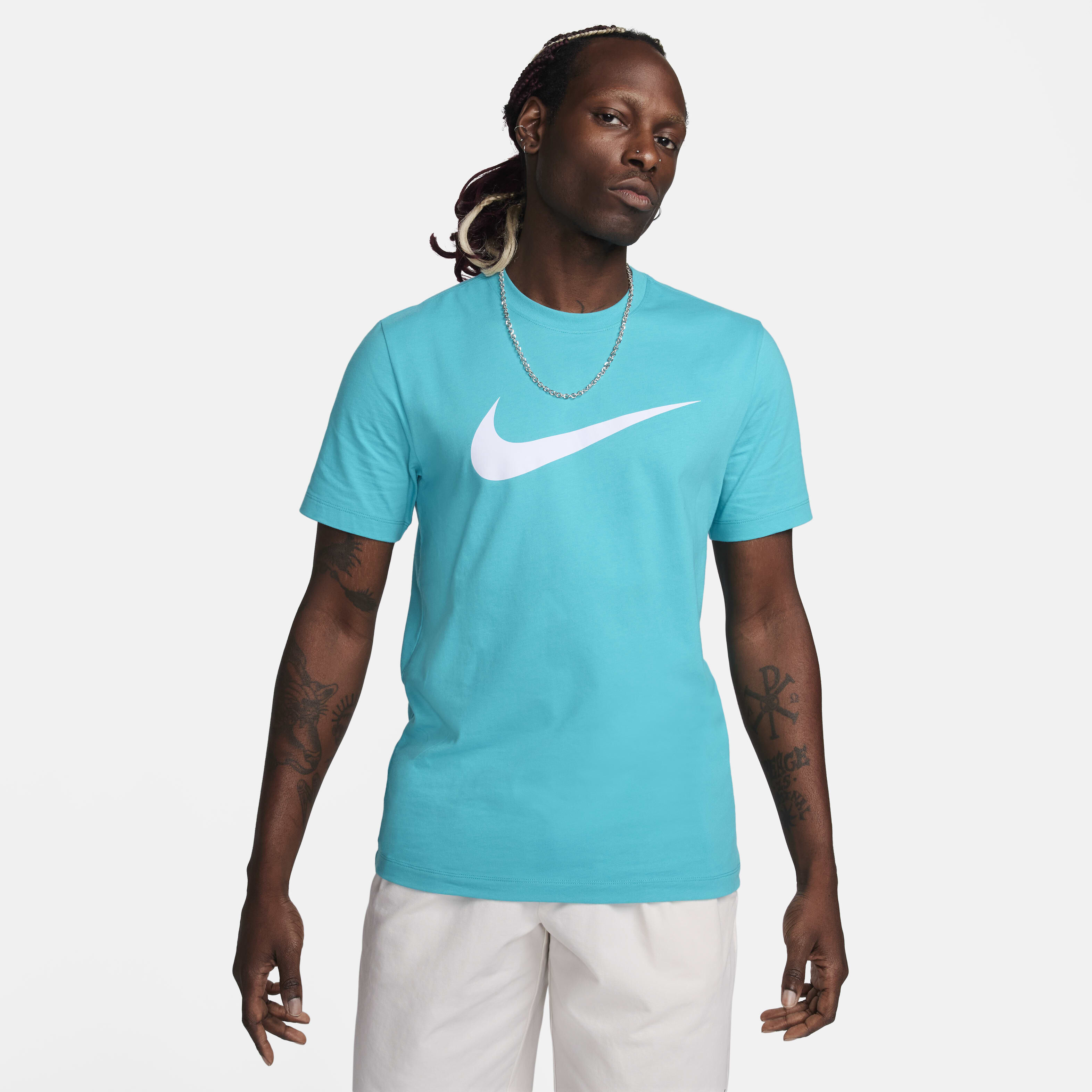 Nike sportswear swoosh men's crew hot sale