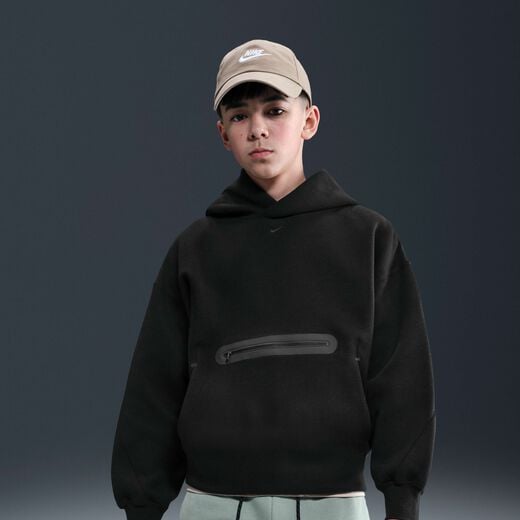 Hoodies & Sweatshirts-Nike, Nike Sportswear Tech Fleece, Big Kids' (Boys') Oversized Pullover Hoodie Hoodies & Sweatshirts-Nike, Nike Sportswear Tech Fleece, Big Kids' (Boys') Oversized Pullover Hoodie