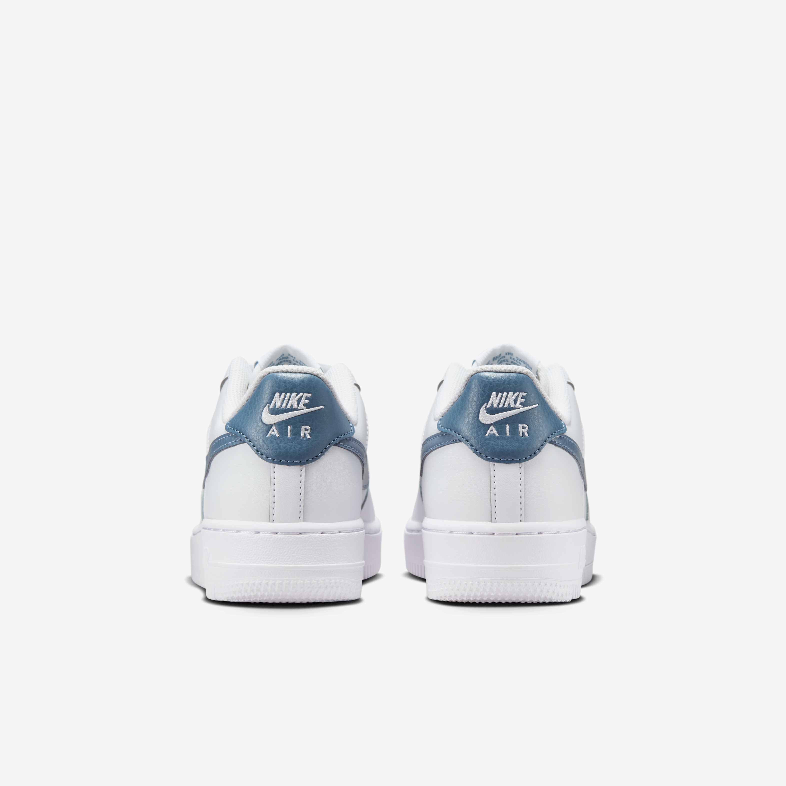 Buy Nike Air Force 1 Older Kids' Shoes - White/Metallic