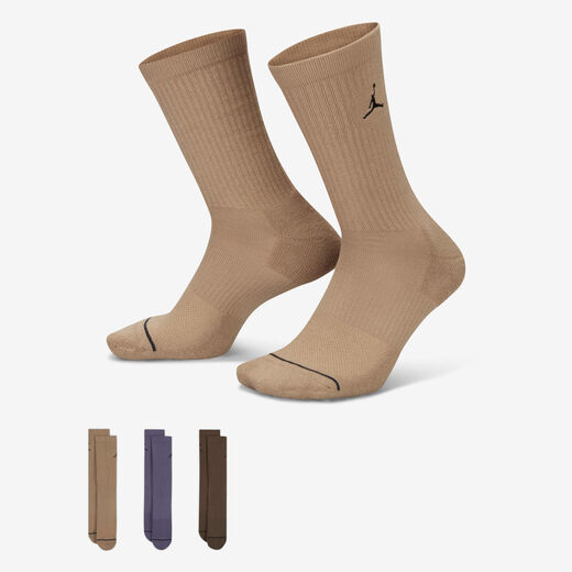Jordan Men New Season Color Refresh-JRDN, Jordan, Everyday Crew Socks (3 pairs)