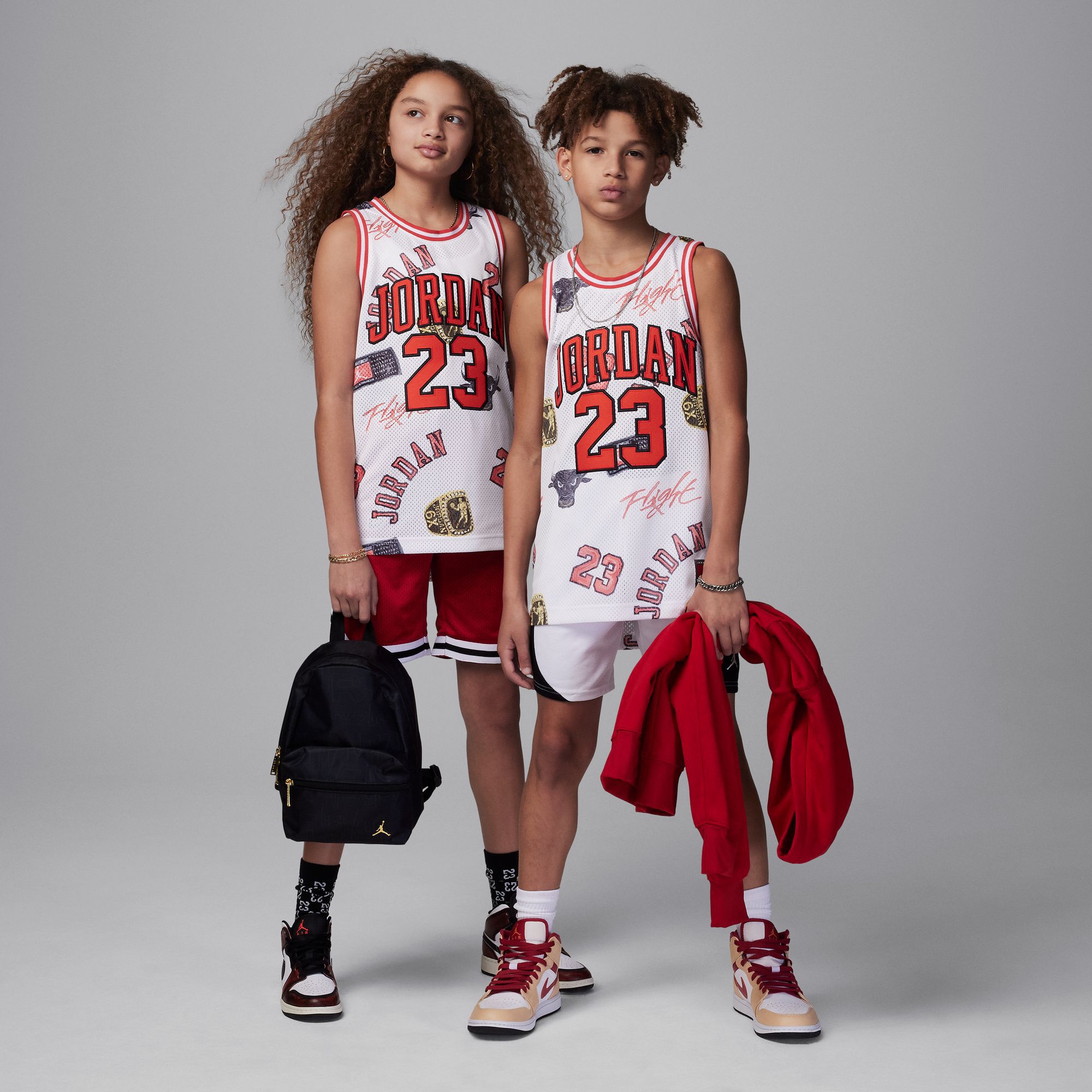 Buy Jordan 23 Big Kids Jersey Sail Nike Qatar Official - Main Image