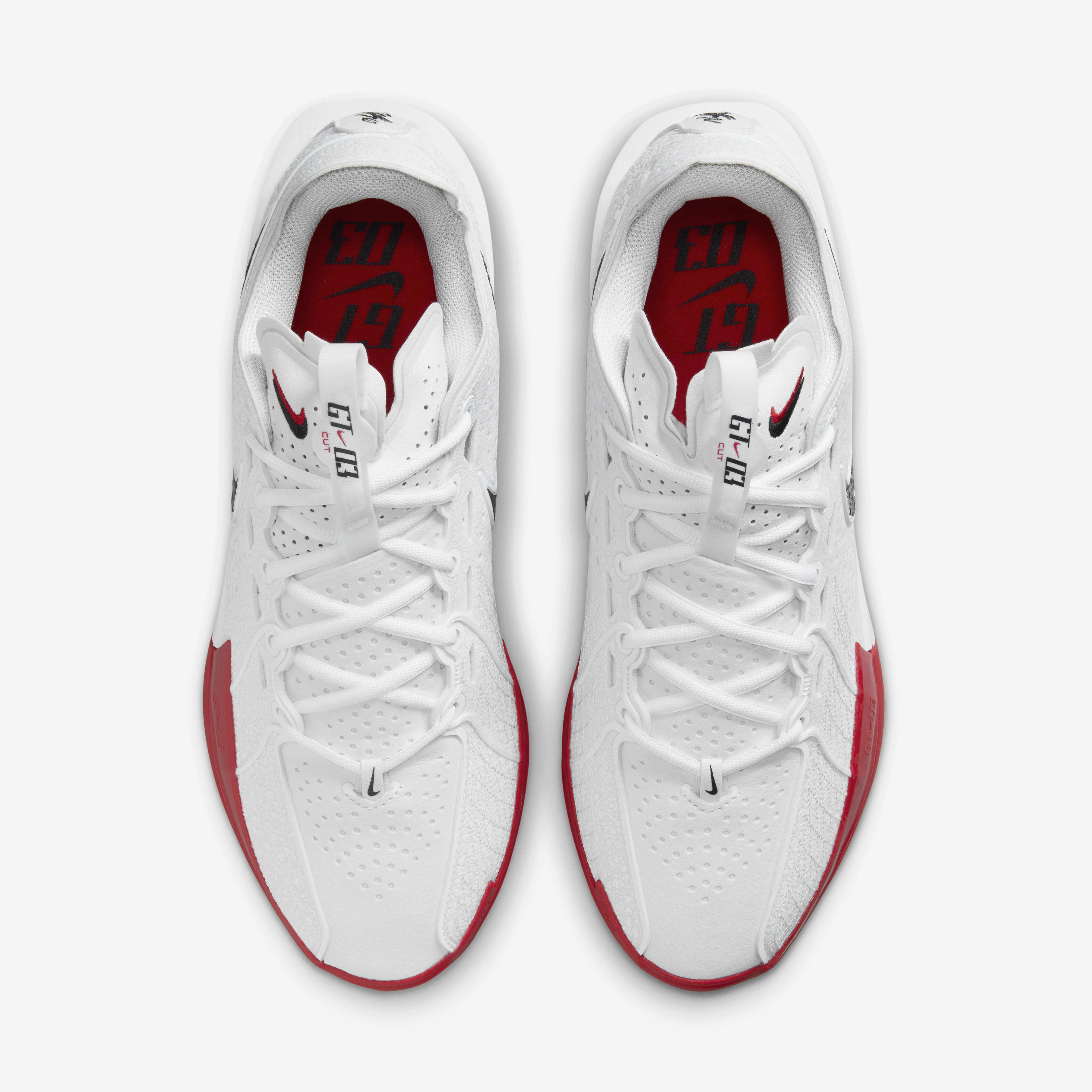 Buy Nike G.T. Cut 3 Basketball Shoes - White/Sport Red